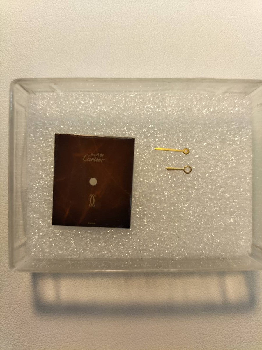 Cartier Must Tank LM Manual winding Cal.78-1 SV925 Leather Genuine buckle (GP) Mahogany dial Overhauled