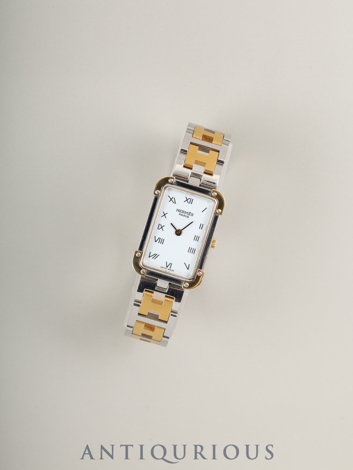 Hermès Cloajour CR1.240 Quartz Cal.976.001 SS/GP SS/GP White Dial Overhauled