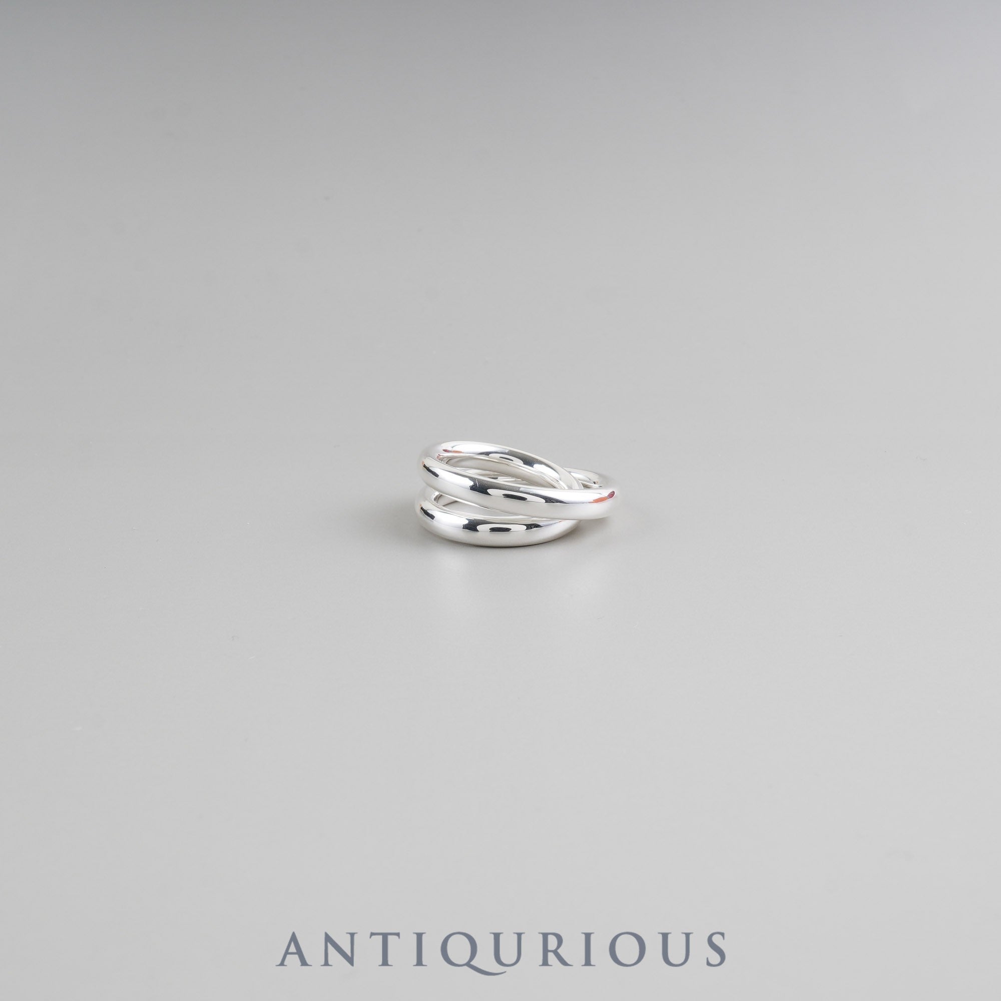 Hermes Vertiges Ring, SV925, #56, Size 15.5, Box, 25 Years Inscribed