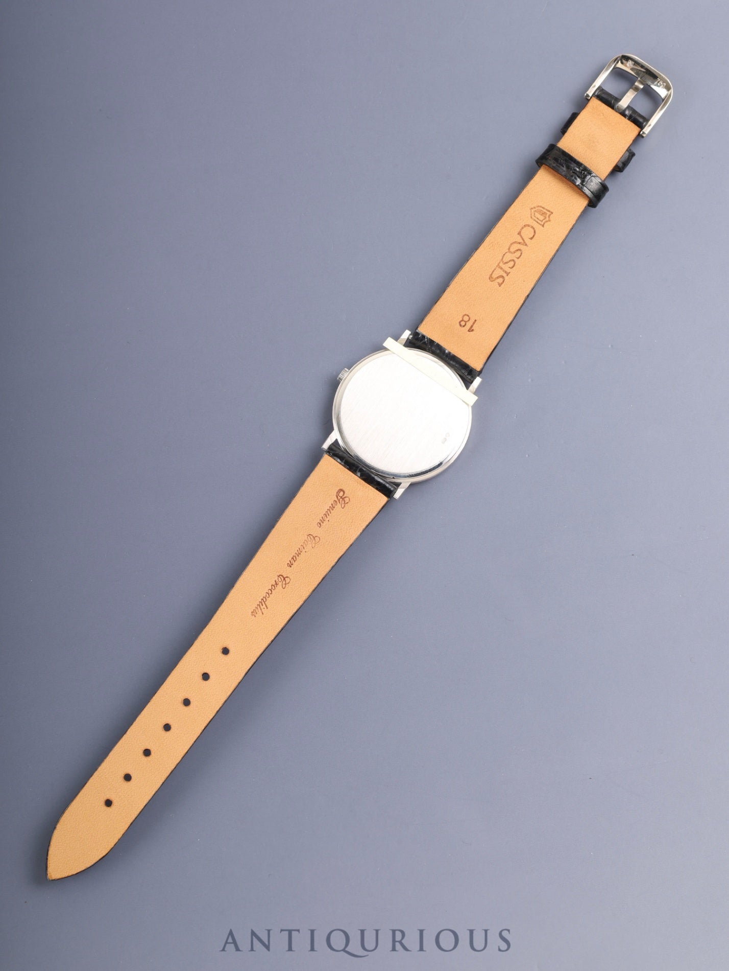 Audemars Piguet Round Manual Winding Cal.2080 750WG Leather Original Pin Buckle (750WG) White Roman Dial Box Original Leather Strap Overhauled