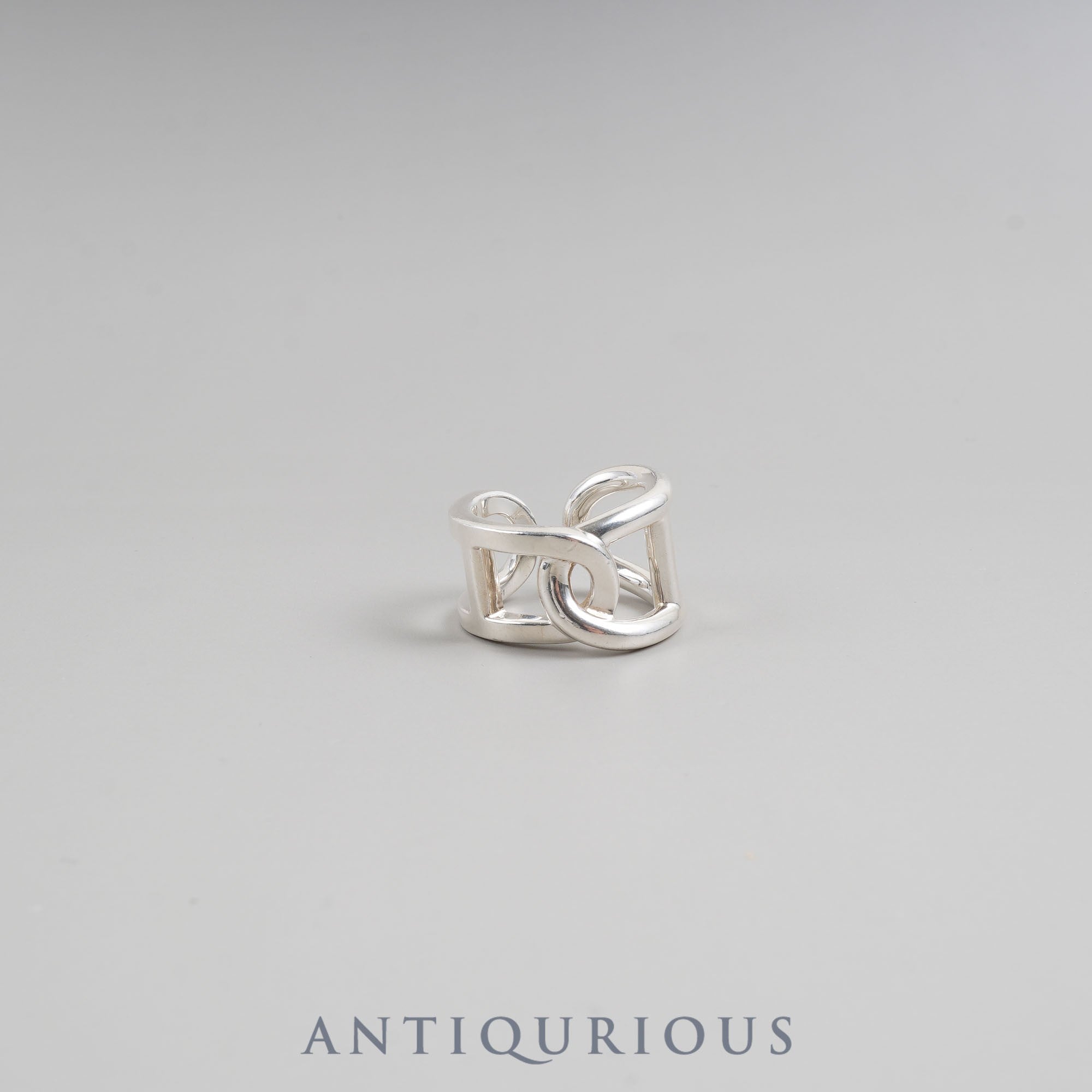Hermes Ring Chaine d'Ancre Cyther SV925 51 Size 10.5