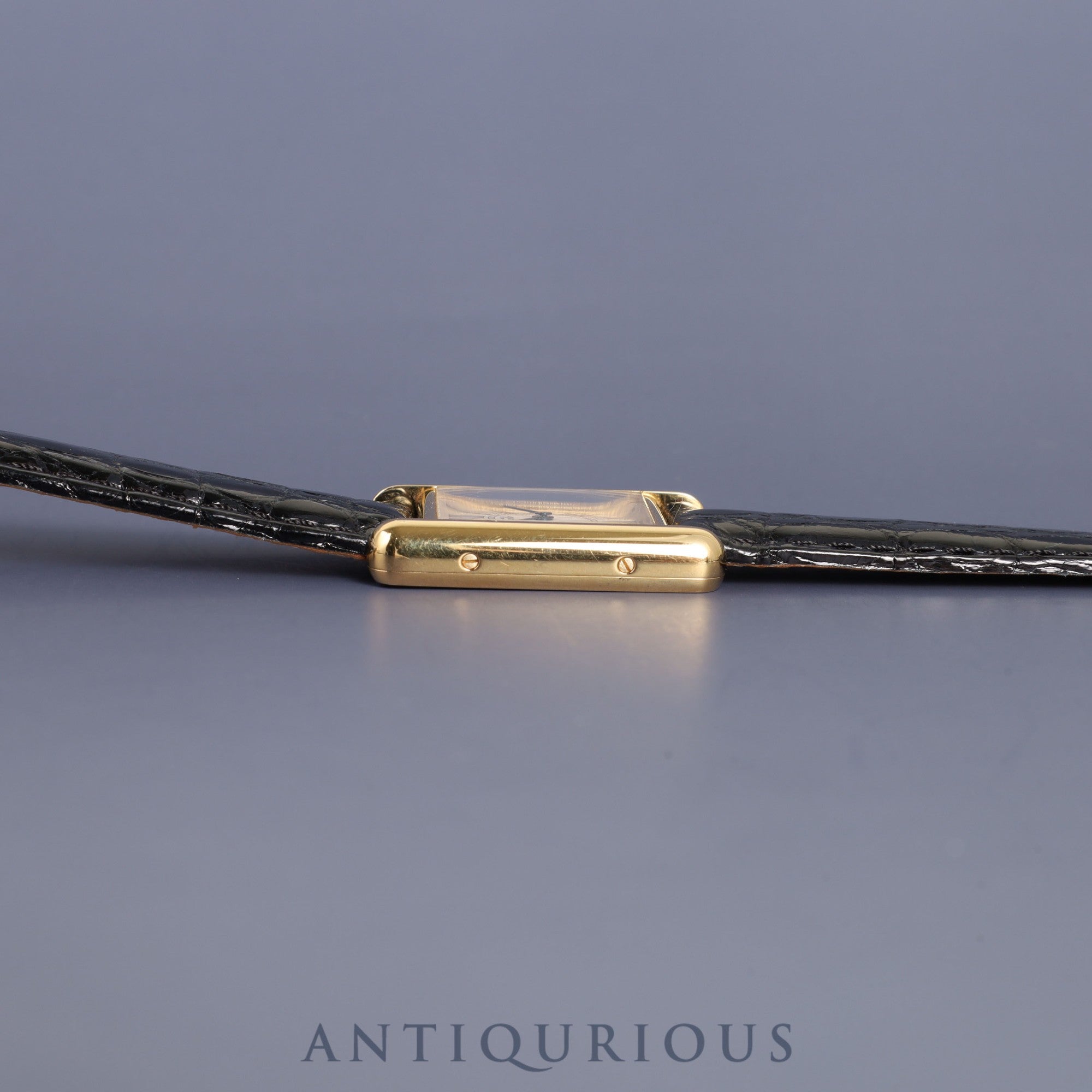 カルティエ マストタンク SM 1613 クォーツ Cal.057 SV925 革 純正Dバックル(GP)オパラン文字盤 オーバーホール済み