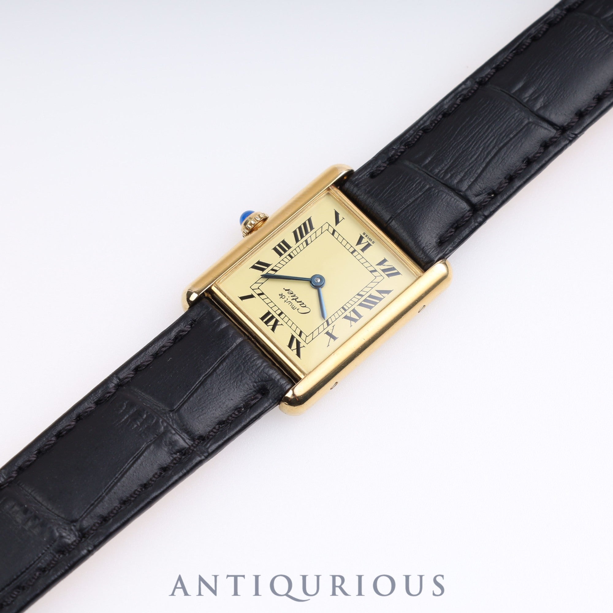 Cartier Must Tank LM QZ Ivory Roman Dial