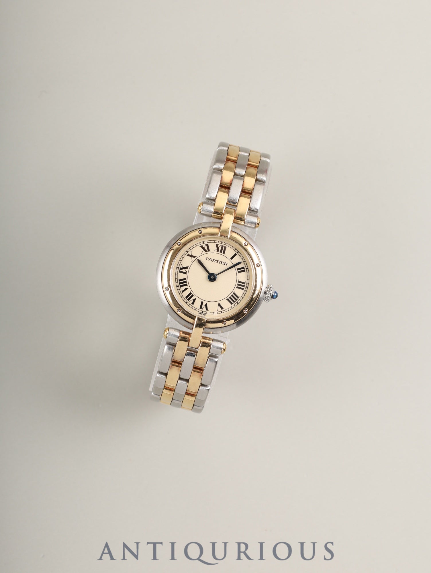 Cartier Panthère Vendôme SM 166920 Quartz Cal.157 Stainless Steel/Yellow Gold 2-row White Roman Dial Box Booklet Warranty (1989) Cartier Repair Certificate (2006) Overhauled