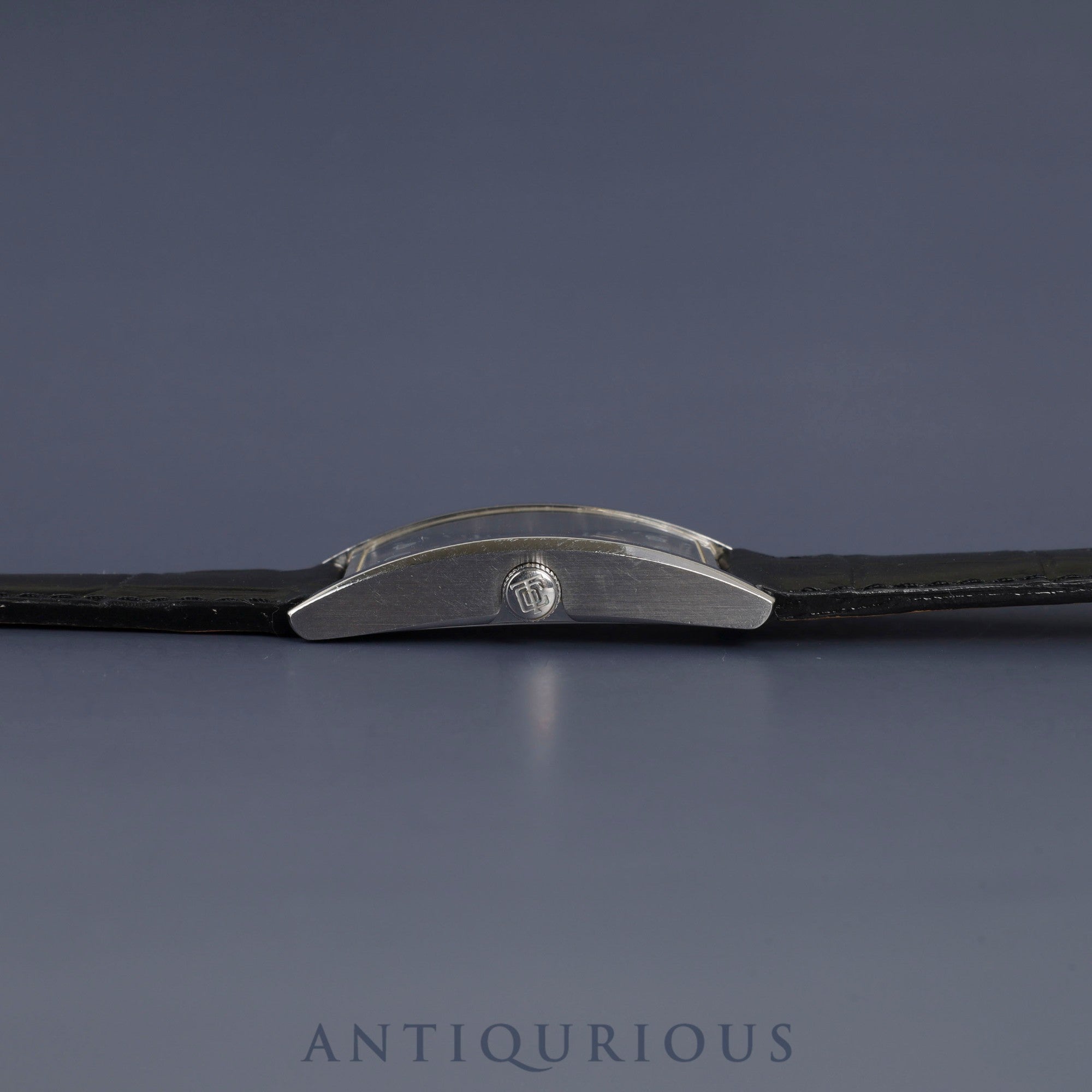 ティファニー イーストウエスト 34677352 クォーツ SS 革 純正バックル(SS) ブラックアラビア文字盤 保証書(2017年)冊子 オーバーホール済み