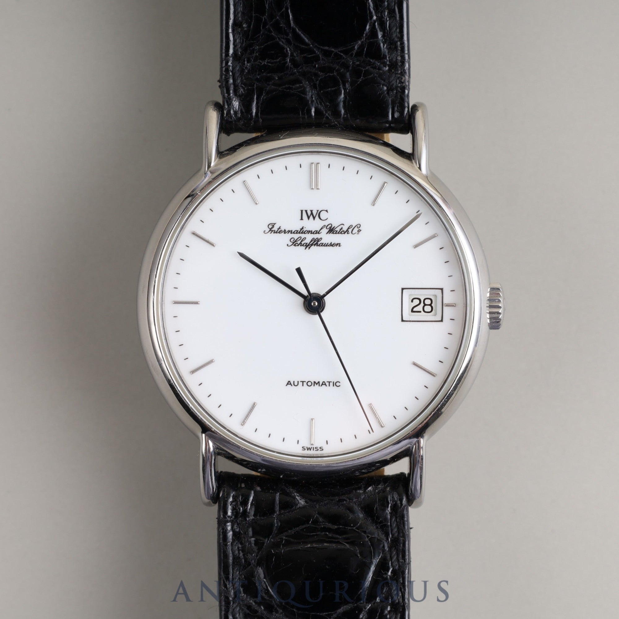 IWC Portofino IW351324 Automatic SS Genuine leather strap Genuine buckle (SS) White dial Overhauled IWC