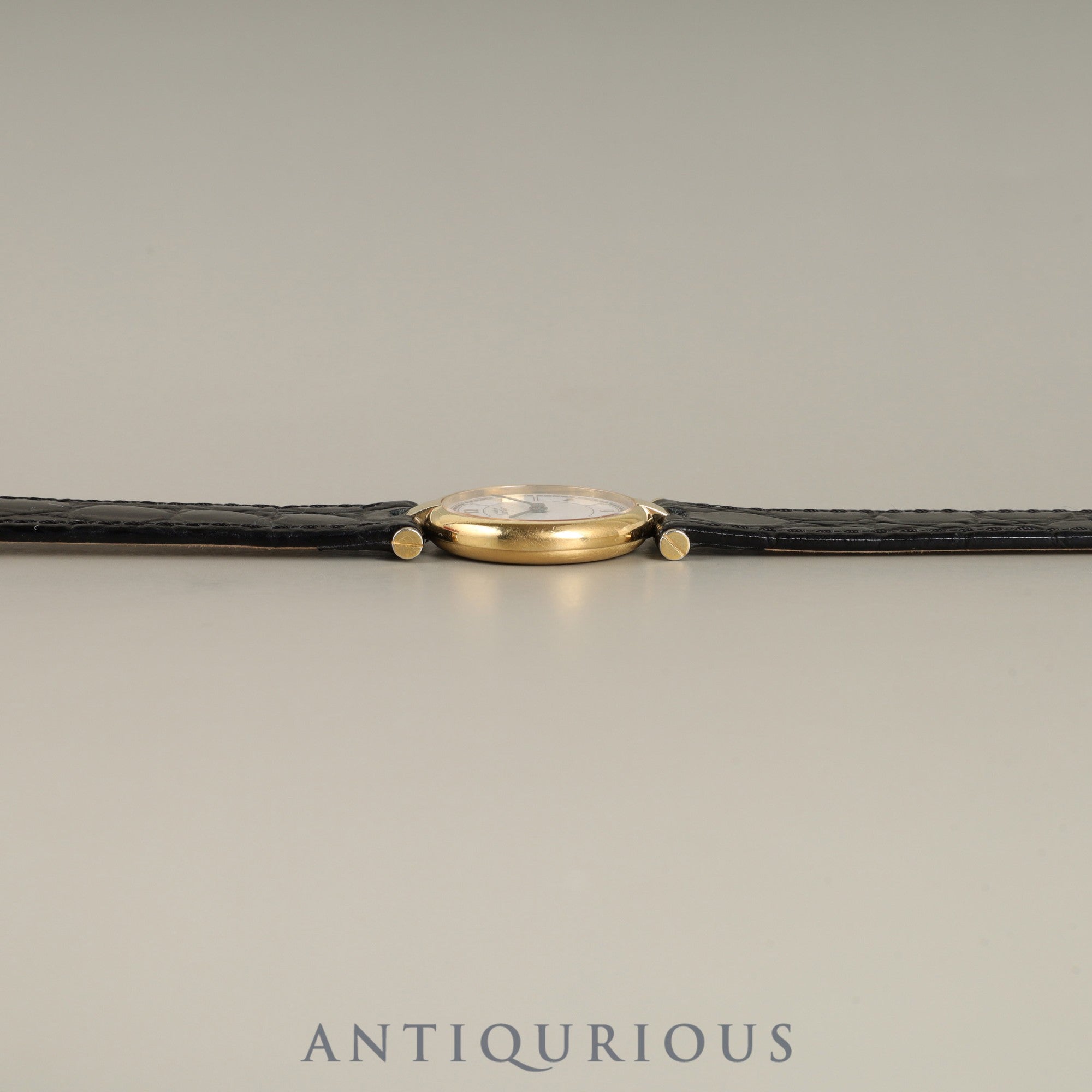 Cartier Must Vendôme VLC SM 1851 Quartz Cal. 690 SV925 Leather Genuine Buckle (GP) Arabic CC Dial Box Warranty (1998) Overhauled