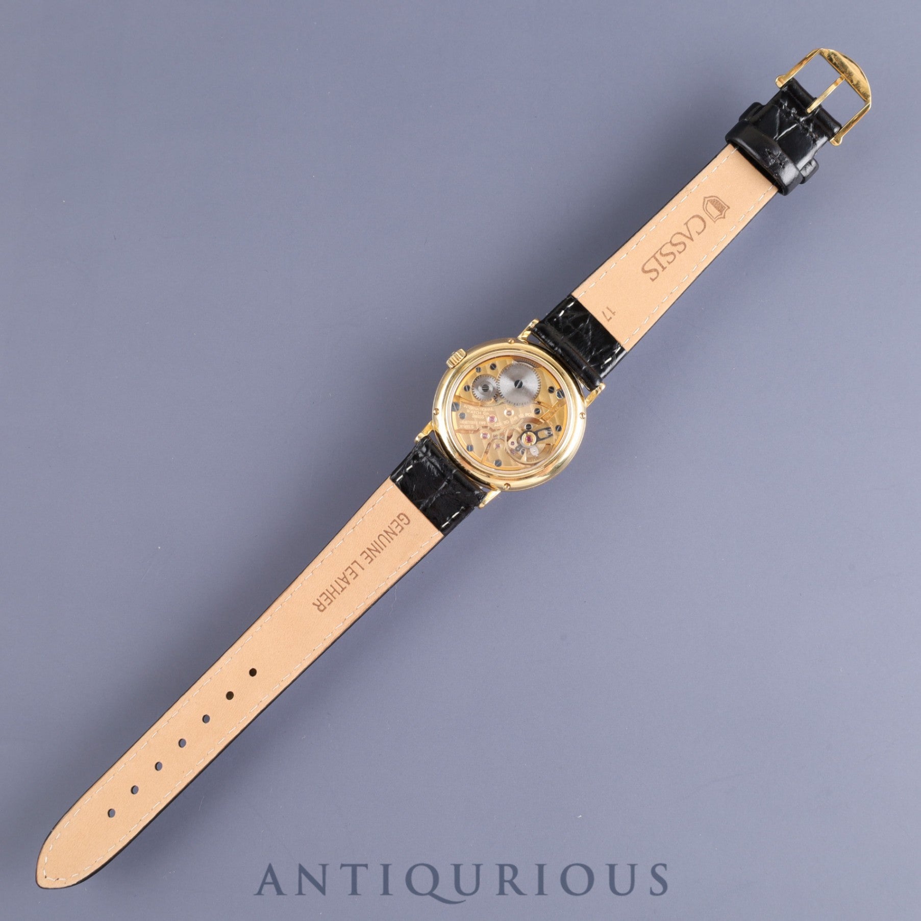 IWC Portofino IW2532 Manual winding Cal.4231 YG Leather Genuine buckle (GP) White dial 31.0mm Overhauled IWC