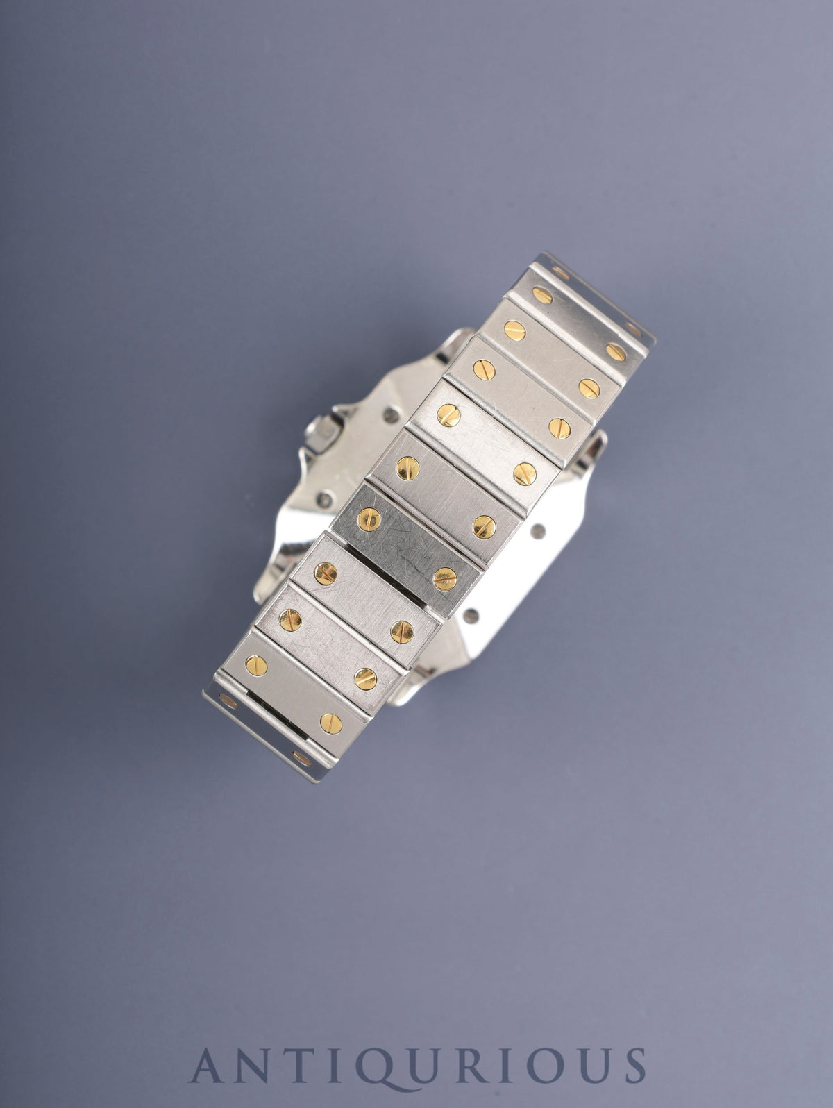 カルティエ サントス カレ LM 81036283/2961 自動巻き Cal.- SS/YG SS/YG ゴーストグレー文字盤(SWISS表記) 箱 冊子 保証書(無記載)クロス オーバーホール済み