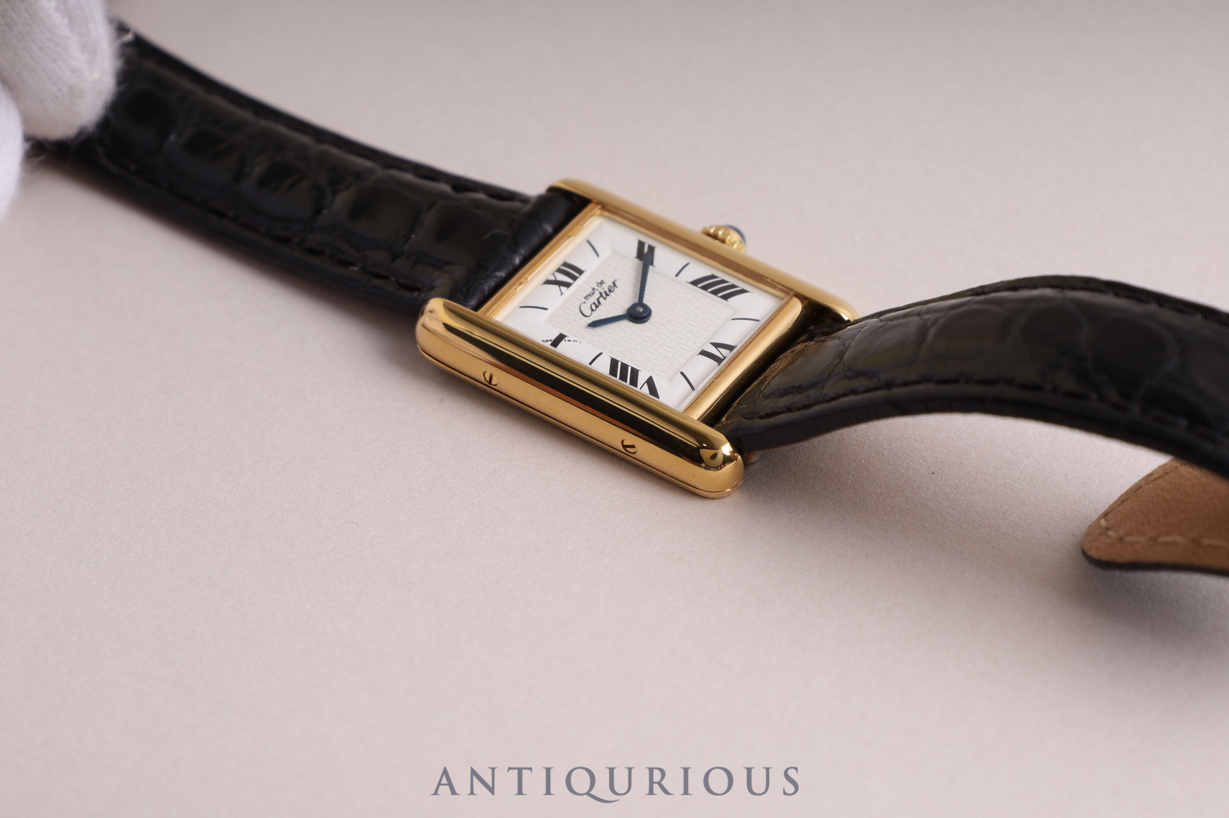Cartier Must Tank SM QZ Flying Roman Dial