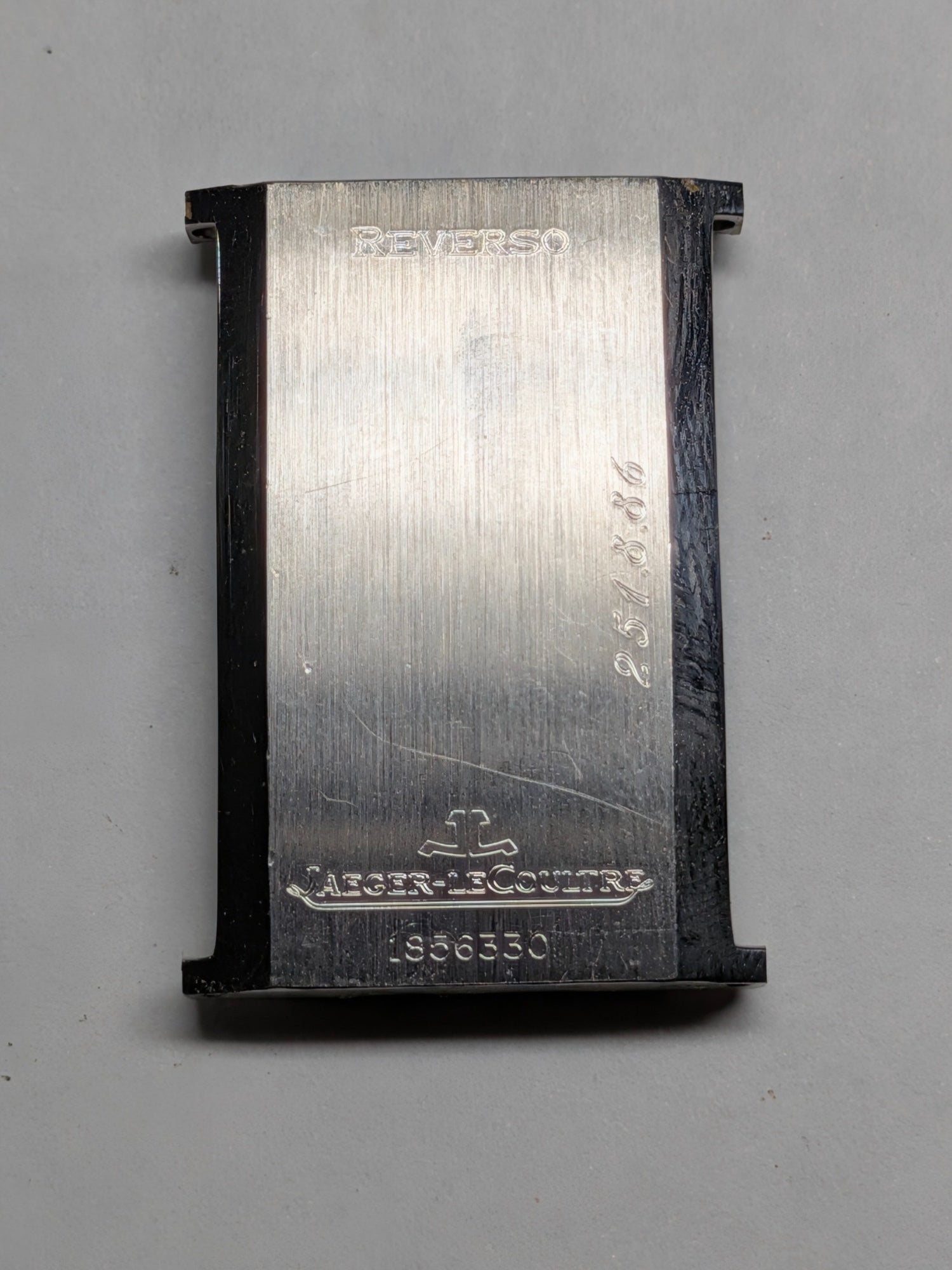 ジャガー・ルクルト レベルソ クラシック シャドウ 251.8.86 手巻き Cal.846-1 SS SS グレーアラビア文字盤(T SWISS MADE T表記) 23×38mm 1990年代前半〜後半 オーバーホール済み