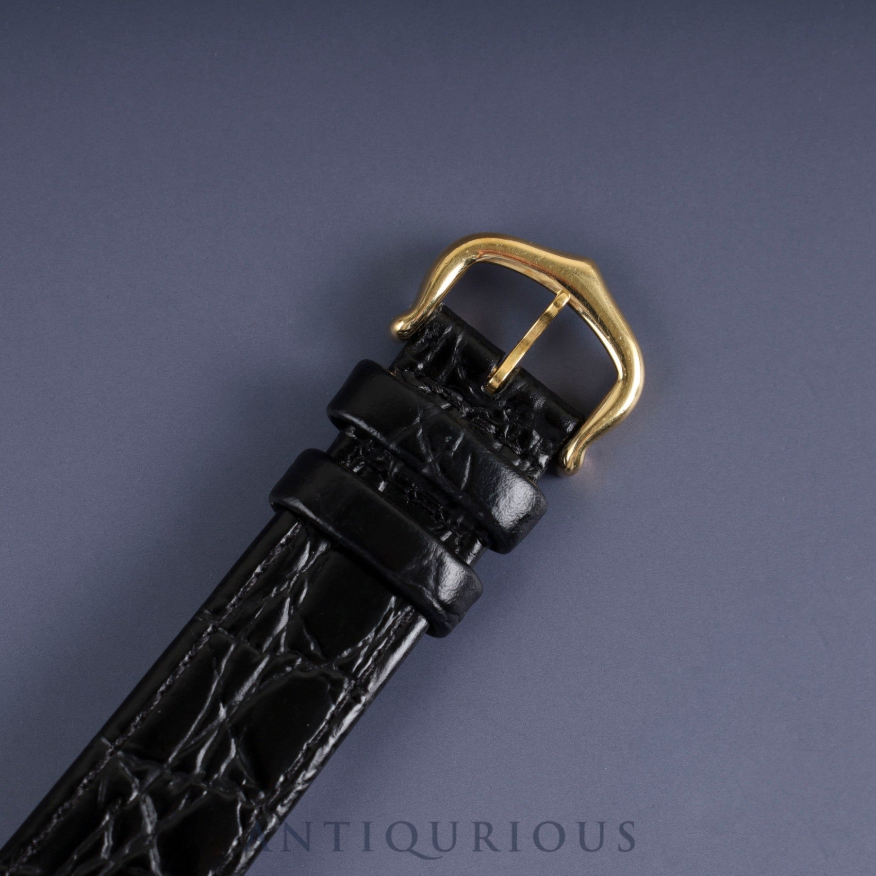 カルティエ マストタンク LM 手巻き Cal.78-1 SV925 革 純正尾錠(GP) ブラックオニキス文字盤 オーバーホール済み