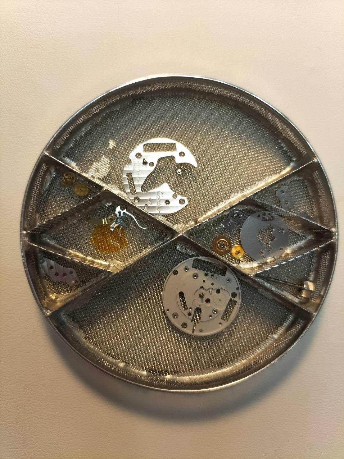 Cartier Santos Galbee LM W20011C4 / 1566 Quartz Caliber 687 Stainless Steel/Yellow Gold Ivory Roman Dial Overhauled