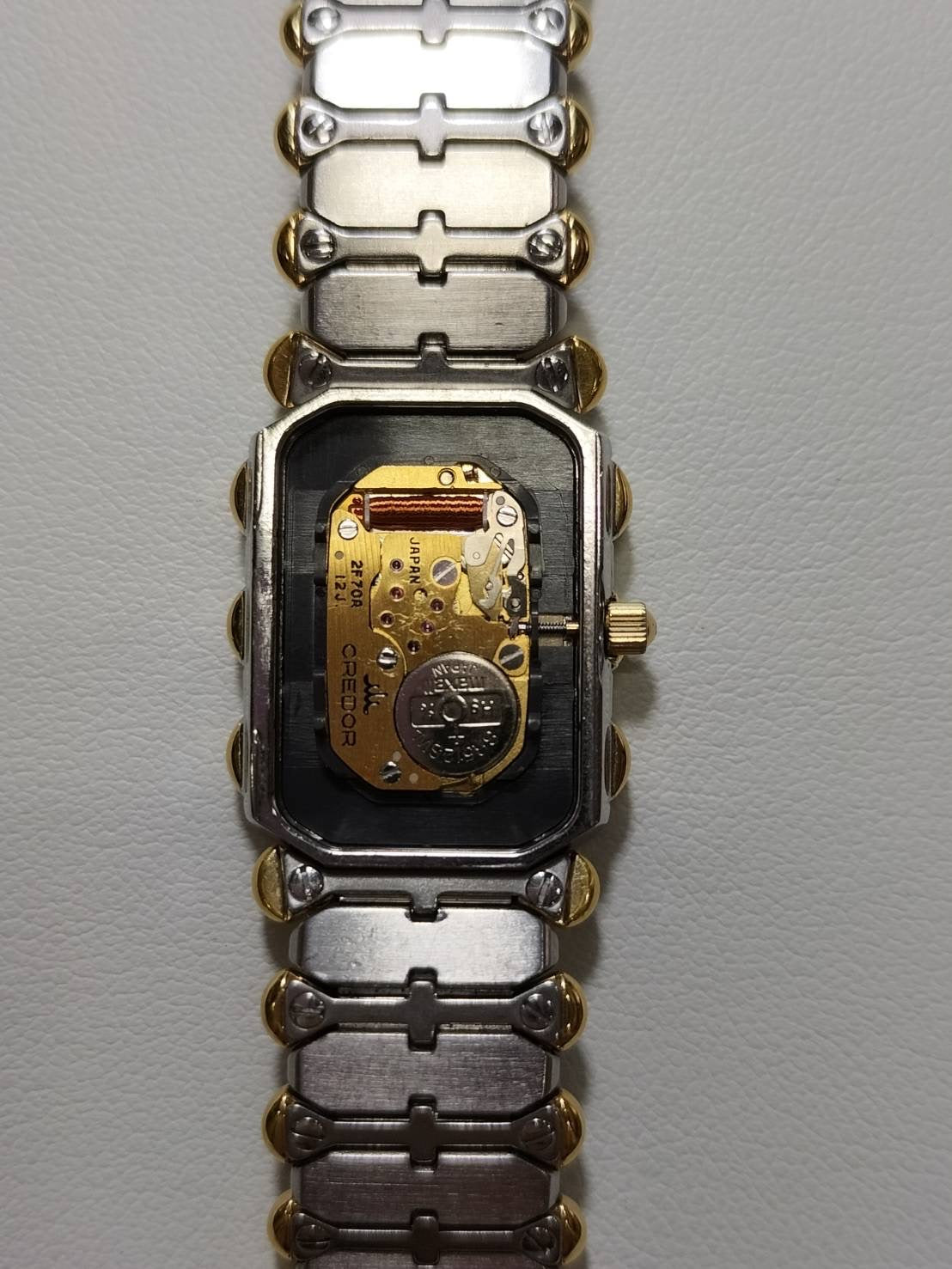 セイコー クレドール 2F70-5580 クォーツ Cal.127OR12j SS/GP SS/GP シルバー文字盤(JAPAN表記)オーバーホール済み