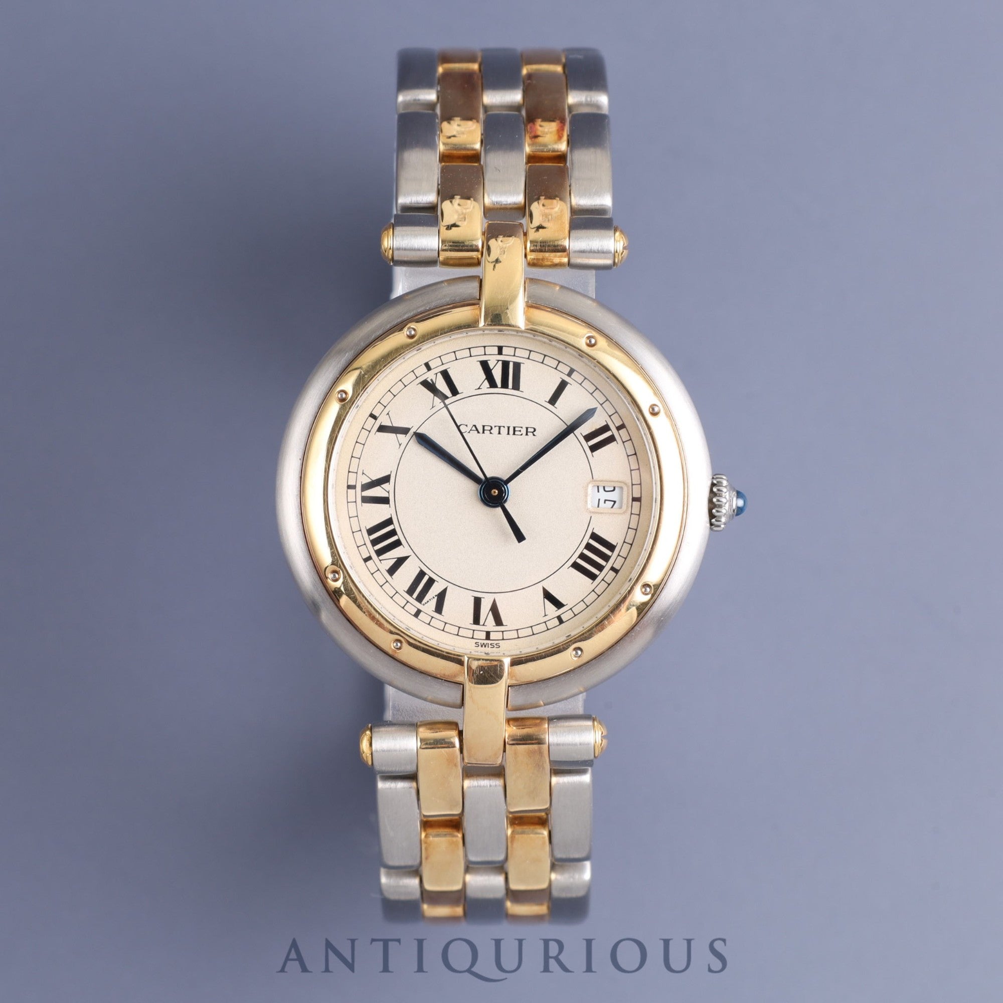 Cartier Panthere Vendome MM 8396 Quartz Cal.83 SS / YG Ivory Roman Dial Box Overhauled