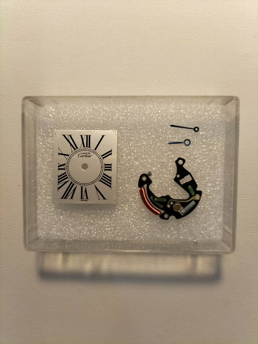 カルティエ マストタンク LM 590005 クォーツ Cal.90 SV925 革 純正尾錠(GP)オパラン文字盤 オーバーホール済み 新品仕上げ済み