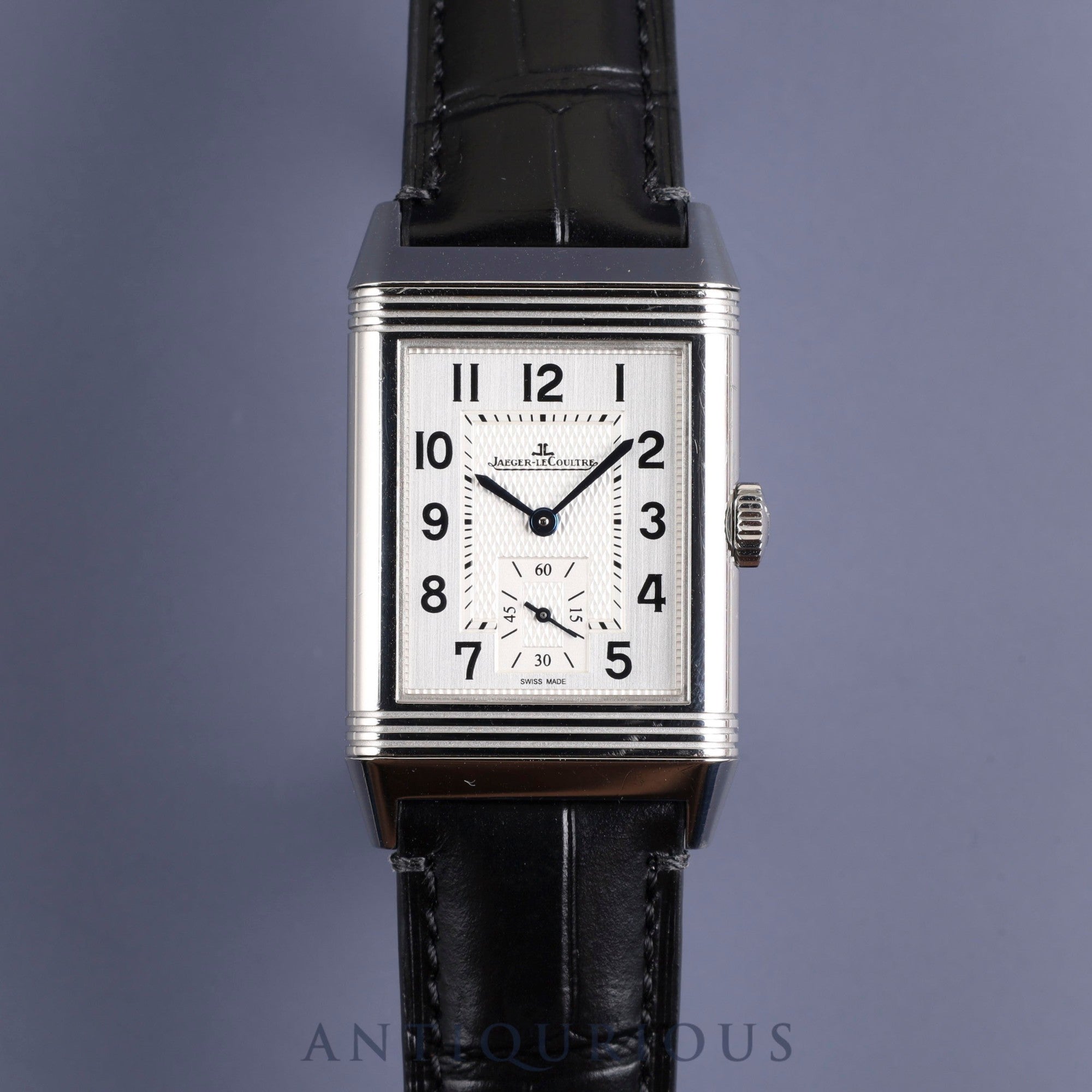 ジャガー・ルクルト レベルソ クラシック ラージ スモールセコンド 214.8.62 手巻き Cal.822/2 SS 革 純正尾錠(SS) アラビア文字盤 オーバーホール済み