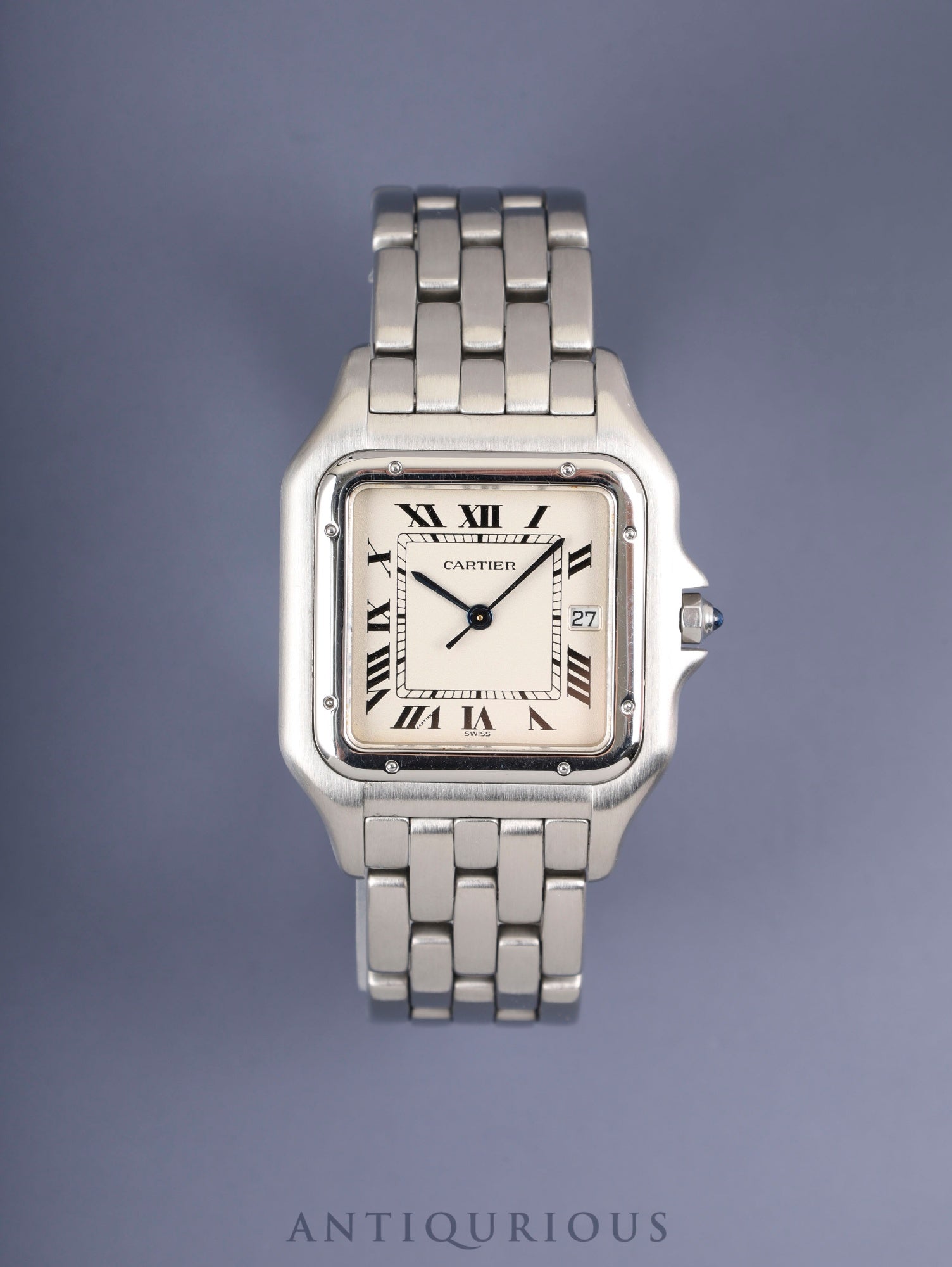 Cartier Panthère LM W25032F5 / 130 000 C Quartz Cal.87.04 Stainless Steel White Roman Dial Overhauled