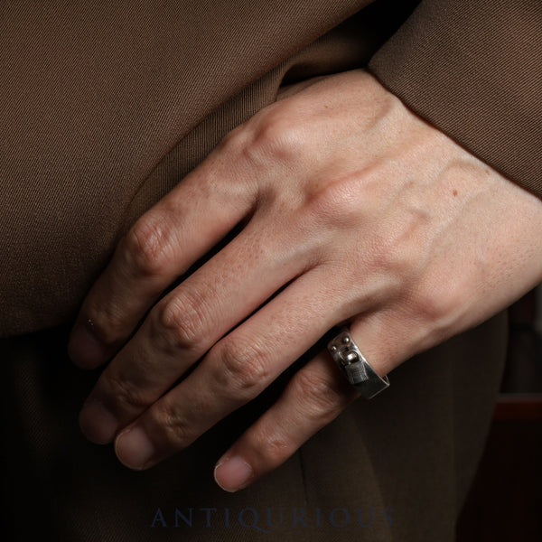 Hermes Kelly Ring, SV925, #53, Approx. Size 12.5