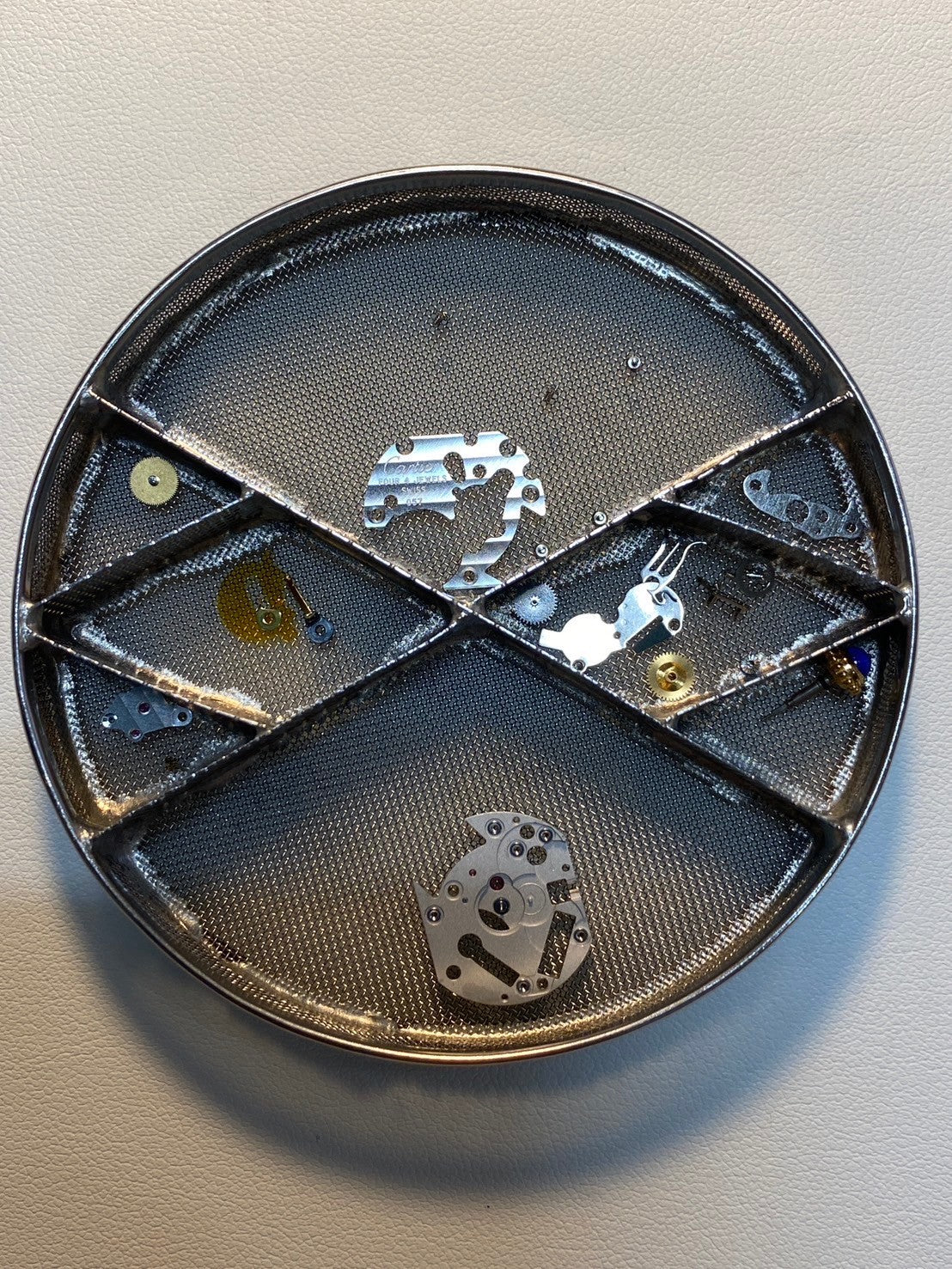 Cartier Must Tank SM 4919123 / 3 66001 Quartz Caliber 057 SV925 Leather Strap with Genuine GP Buckle, Square Trinity Dial, Box, Warranty Card, Overhauled