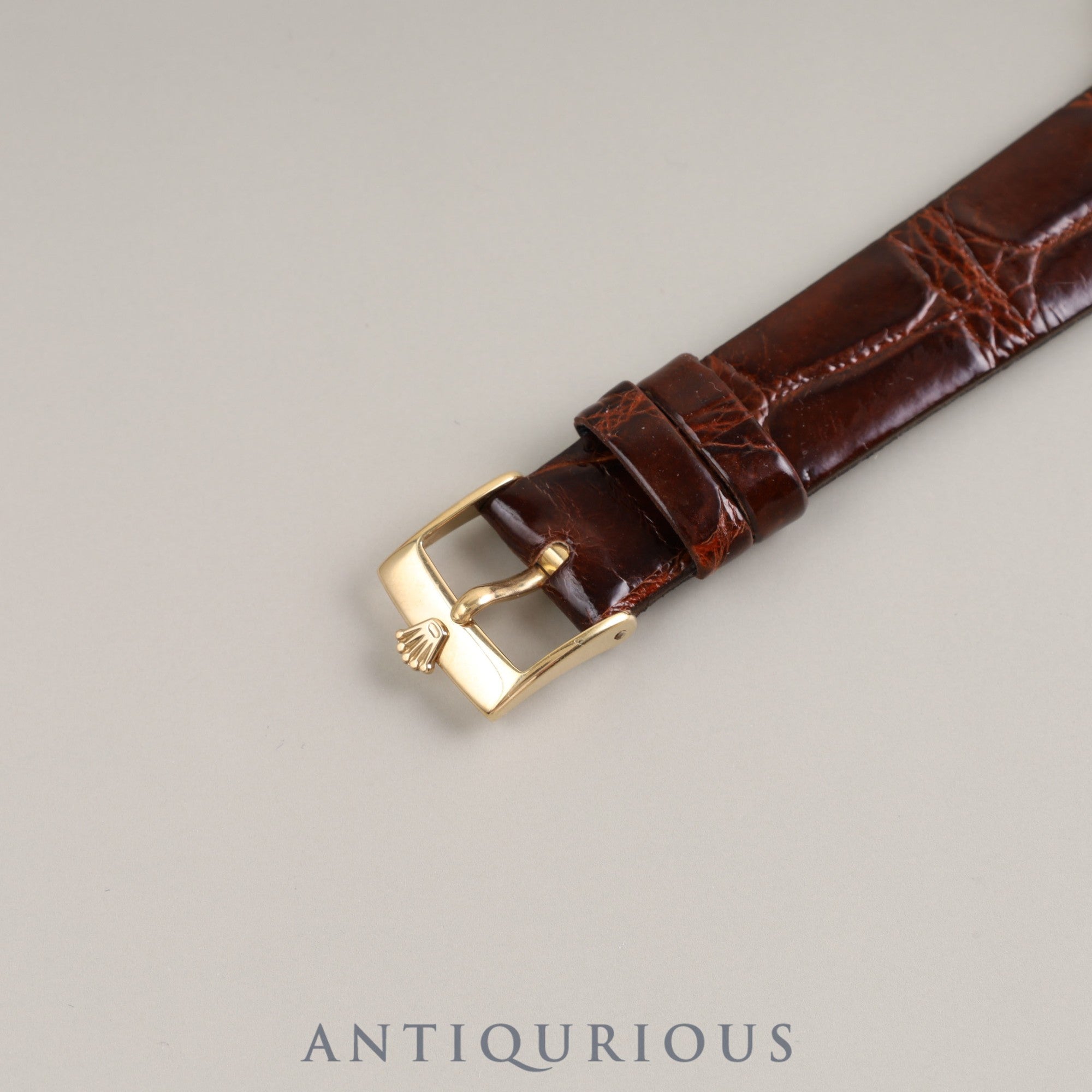 Rolex Cellini 4084 Manual winding Cal.1601 18KYG Leather Genuine buckle Gold dial L serial number (1990) Warranty (1990)