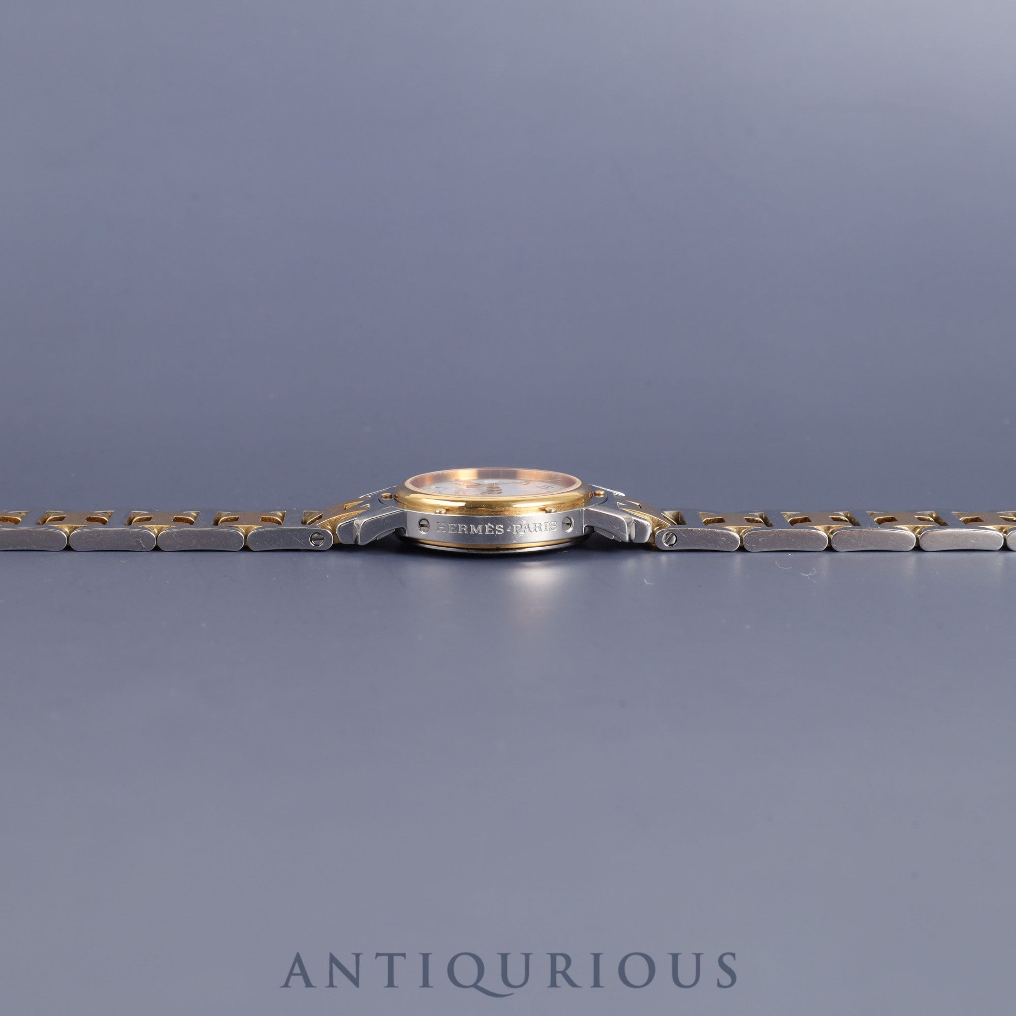 エルメス クリッパー クォーツ SS/GP ホワイト文字盤 24.0mm