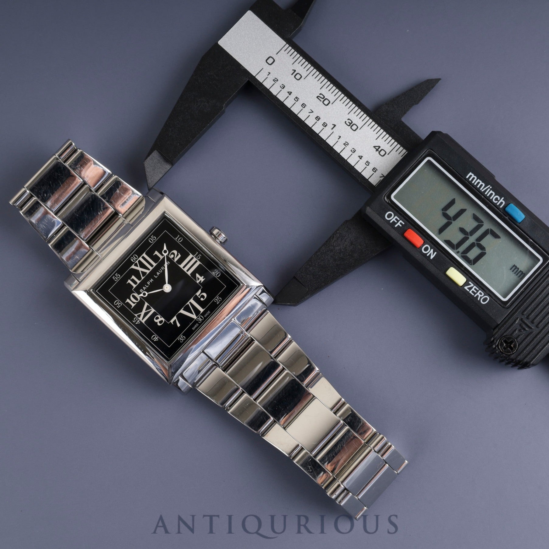Ralph Lauren Slim Classic 867 RLR0150000 Automatic, Stainless Steel, Black Dial, Booklet, Warranty Card (2018), 2 Links, Overhauled