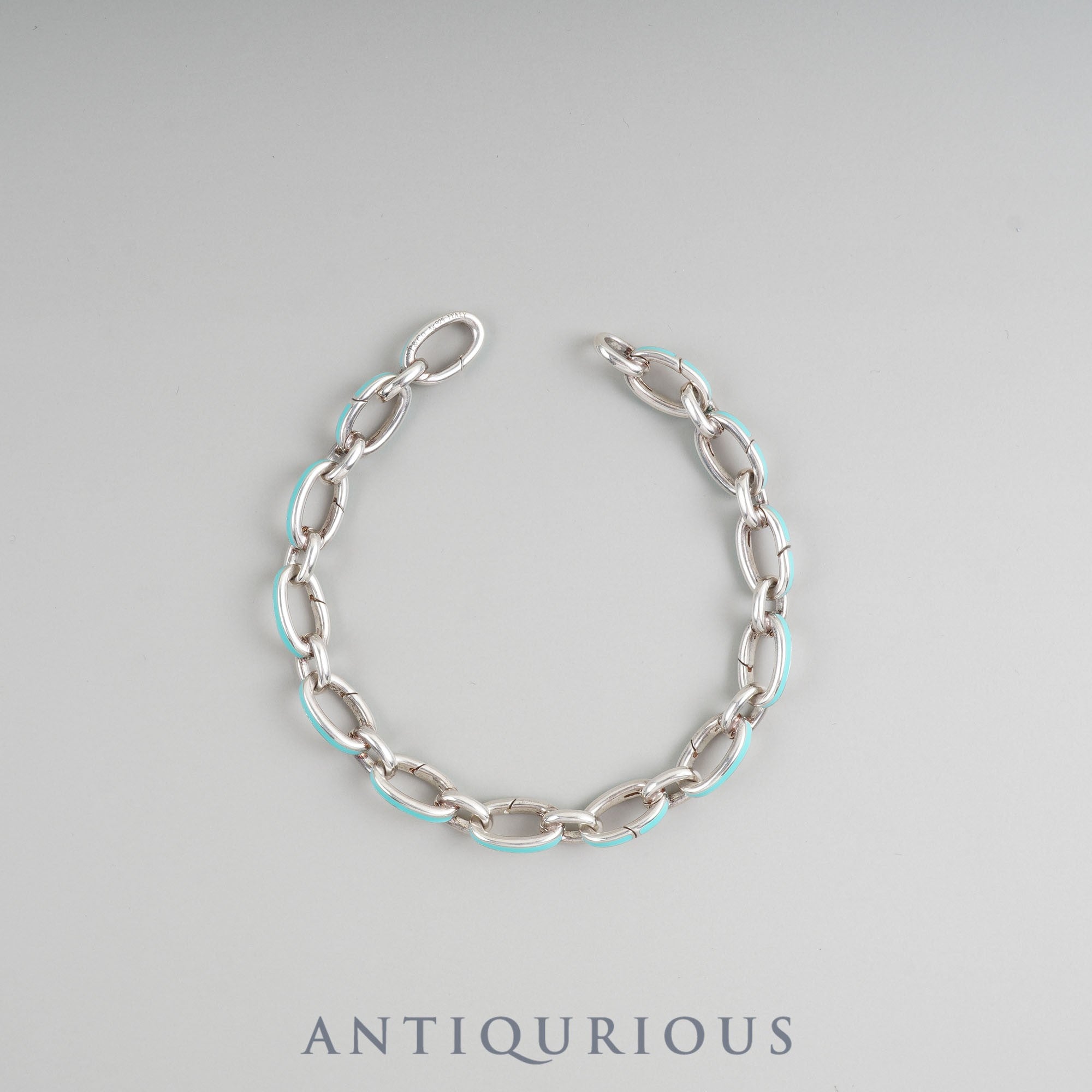 Tiffany bracelet clasping link SV925/enamel bag