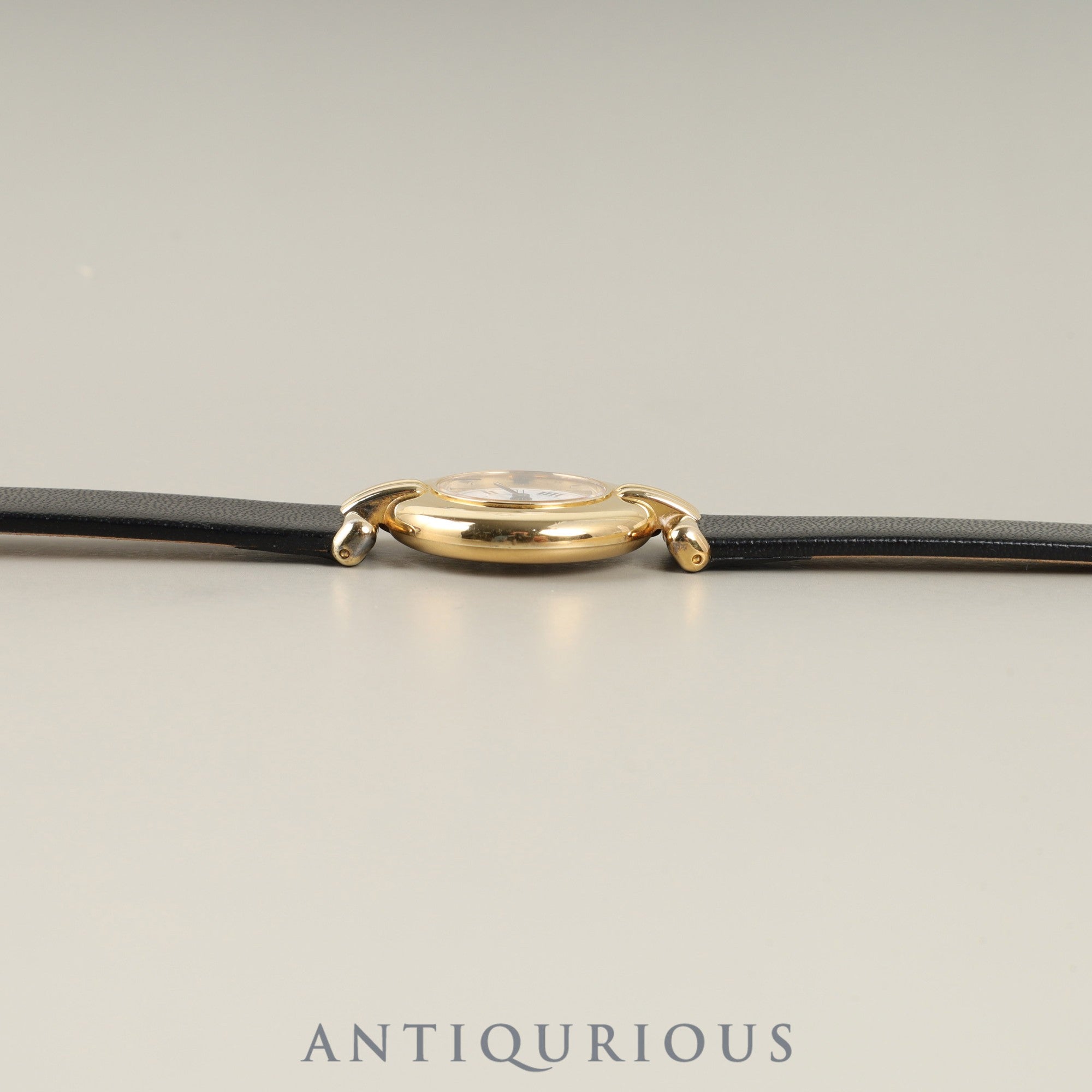 カルティエ マストコリゼ W1009954 / 1902 クォーツ SV925 革 純正尾錠(GP)ホワイト飛びローマンCC文字盤 オーバーホール済み