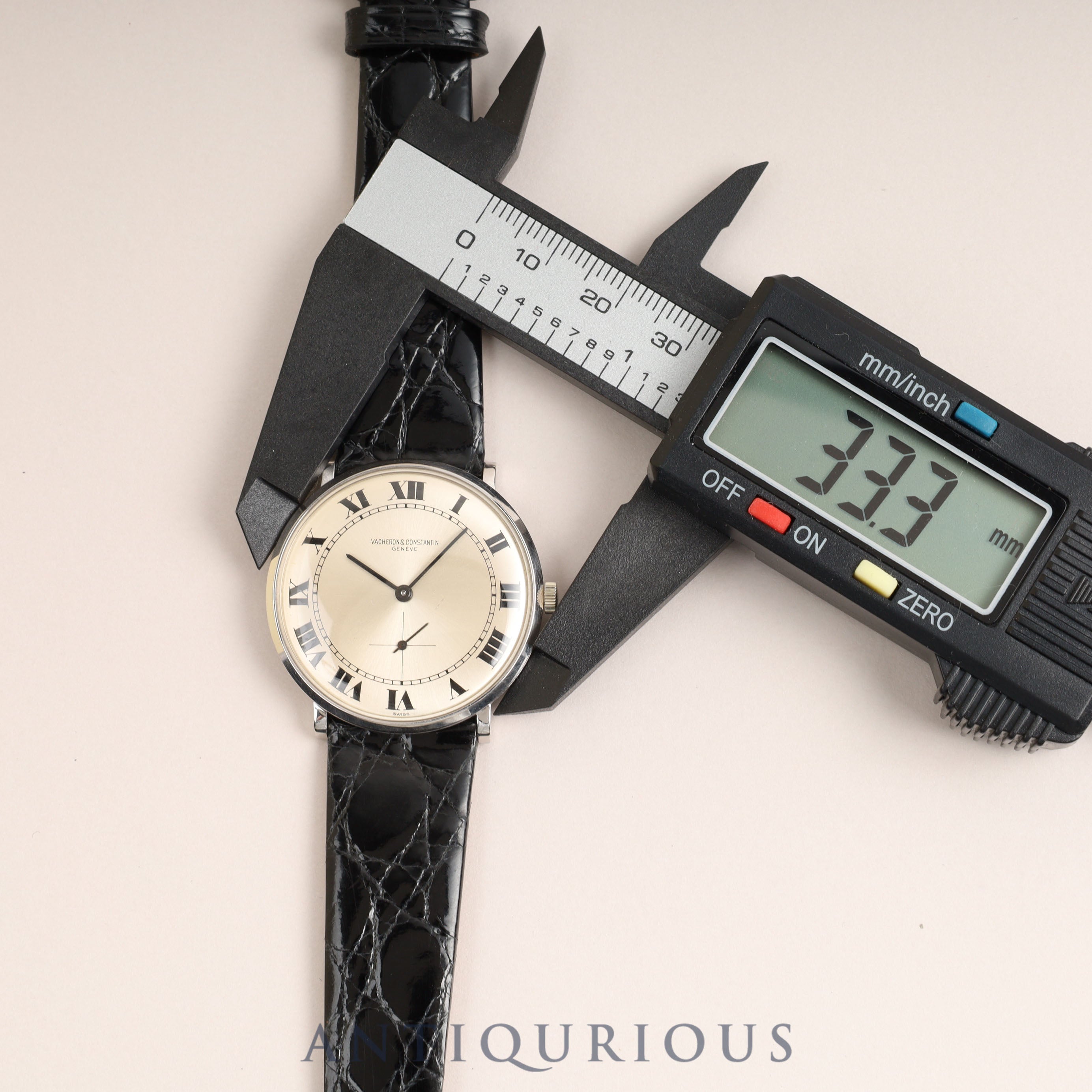 Vacheron Constantin Small Second 6319 Manual Winding Cal.K1001/1 WG Leather Silver Dial