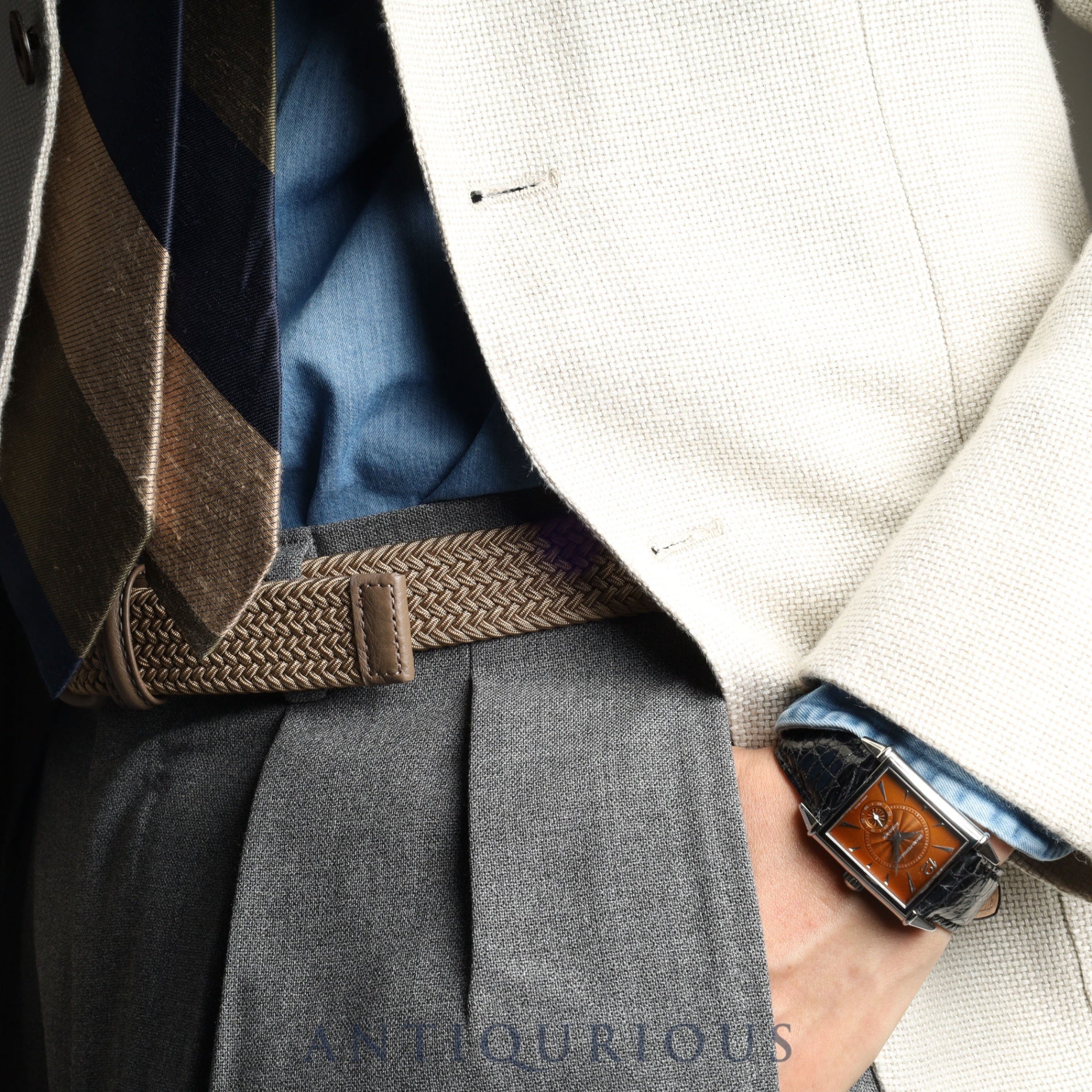 ジラールぺルゴ ヴィンテージ 1945 25930.0.11.316 自動巻き Cal.3200 SS 革 純正尾錠(SS) ブラウン文字盤 保証書(2004年) 冊子 オーバーホール済み