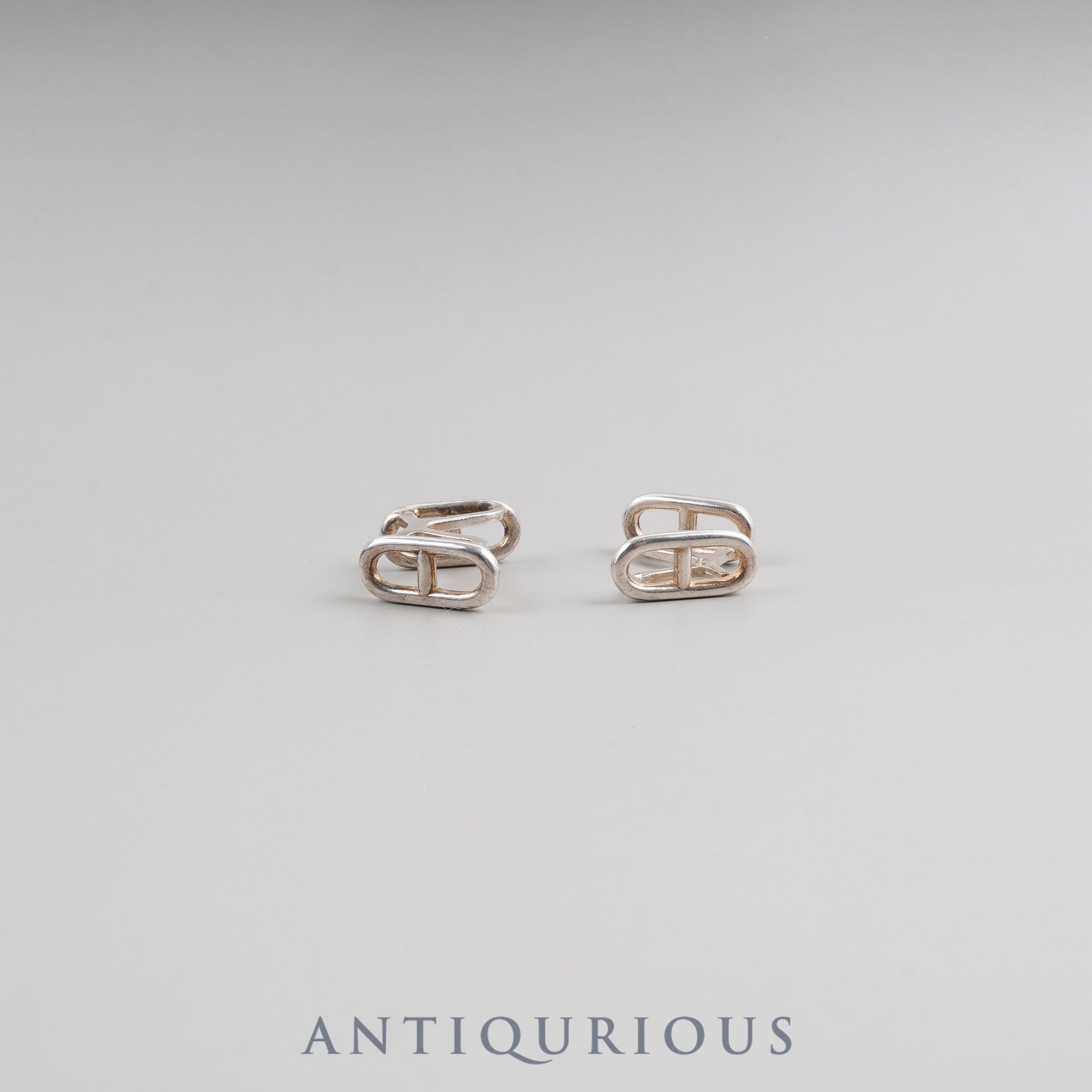 エルメス カフリンクス シェーヌダンクル ファランドール シルバーホールマーク