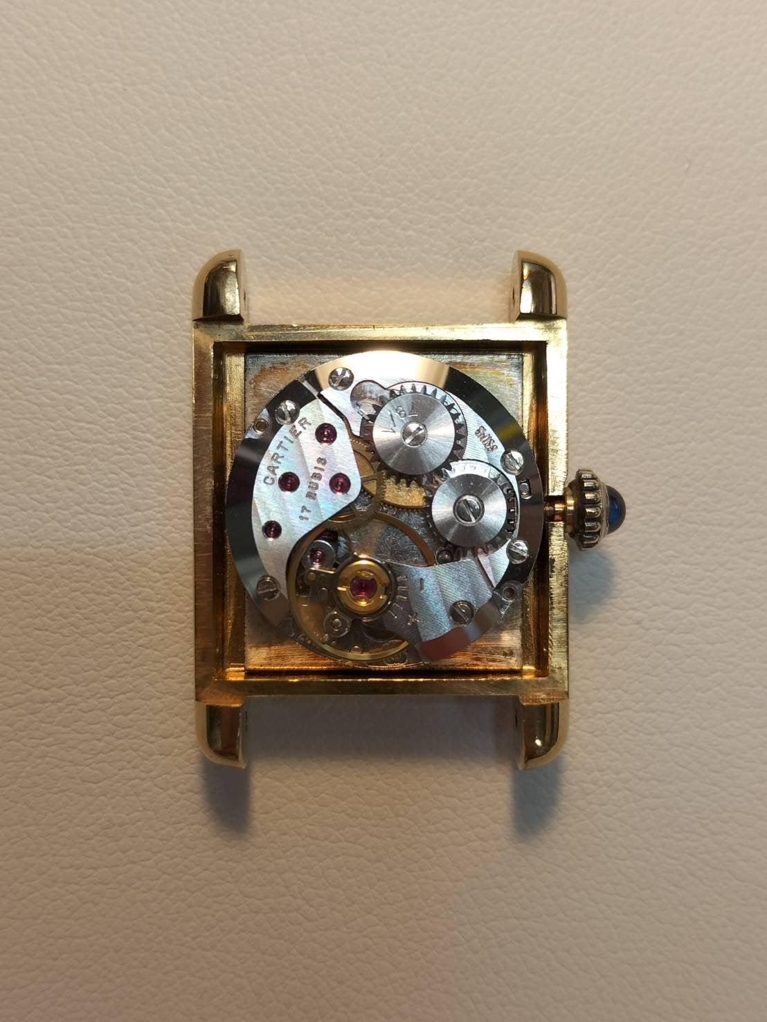 Cartier Must Tank SM Manual winding Cal.78-1 SV925 Genuine leather strap Genuine pin buckle (GP) Onyx dial (SWISS notation) Box Overhauled
