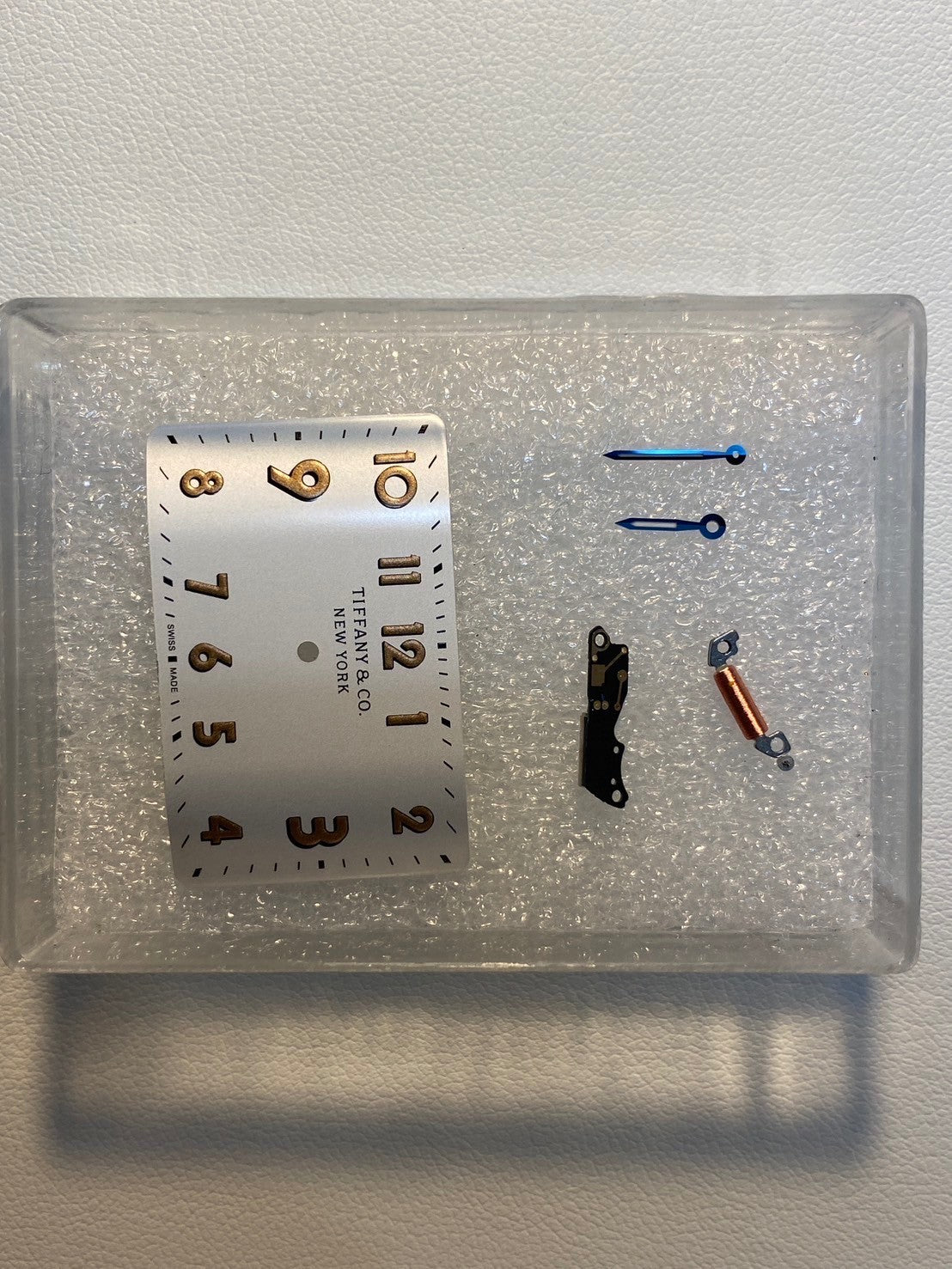 ティファニー イーストウエスト 37447102 クォーツ SS 純正革ベルト 純正バックル(SS)シルバー文字盤 サービスケース オーバーホール済み