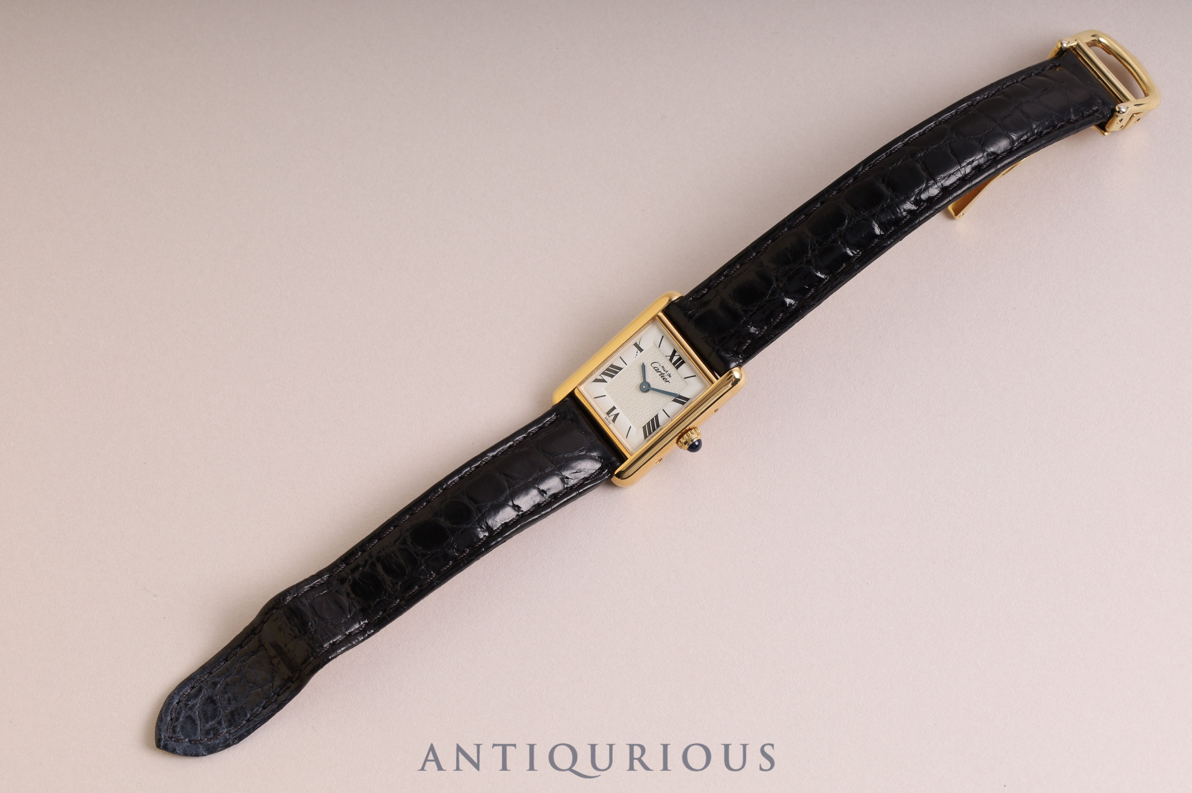 Cartier Must Tank SM QZ Flying Roman Dial