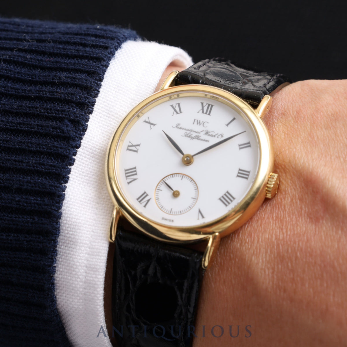 IWC ポートフィノ IW2532 手巻き Cal.4231 YG 革 純正尾錠(GP)ホワイト文字盤 31.0mm オーバーホール済み アイダブリュシー