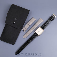 ヴァシュロン・コンスタンタン キャビノチェ 91001/00G-7 手巻き Cal.1017 WG 革 純正尾錠(750) シルバーローマン文字盤 フェルトケース 替え純正ベルト コンプリートサービス済み