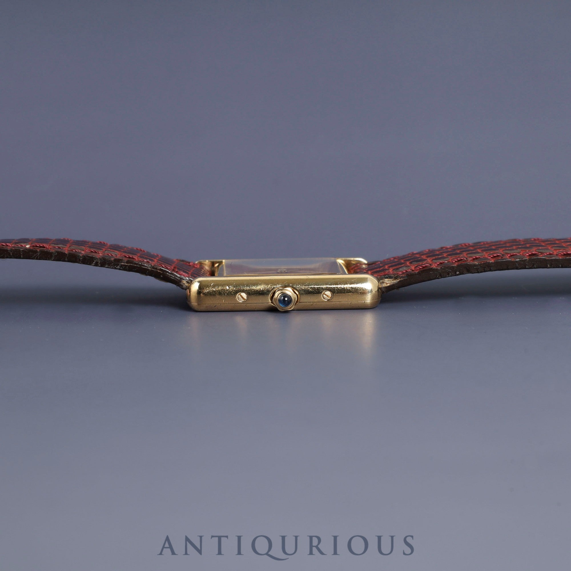 Cartier Must Tank SM 3 66001 Quartz SV925 Genuine leather strap Genuine buckle (GP) Garnet dial Bordeaux dial Overhauled