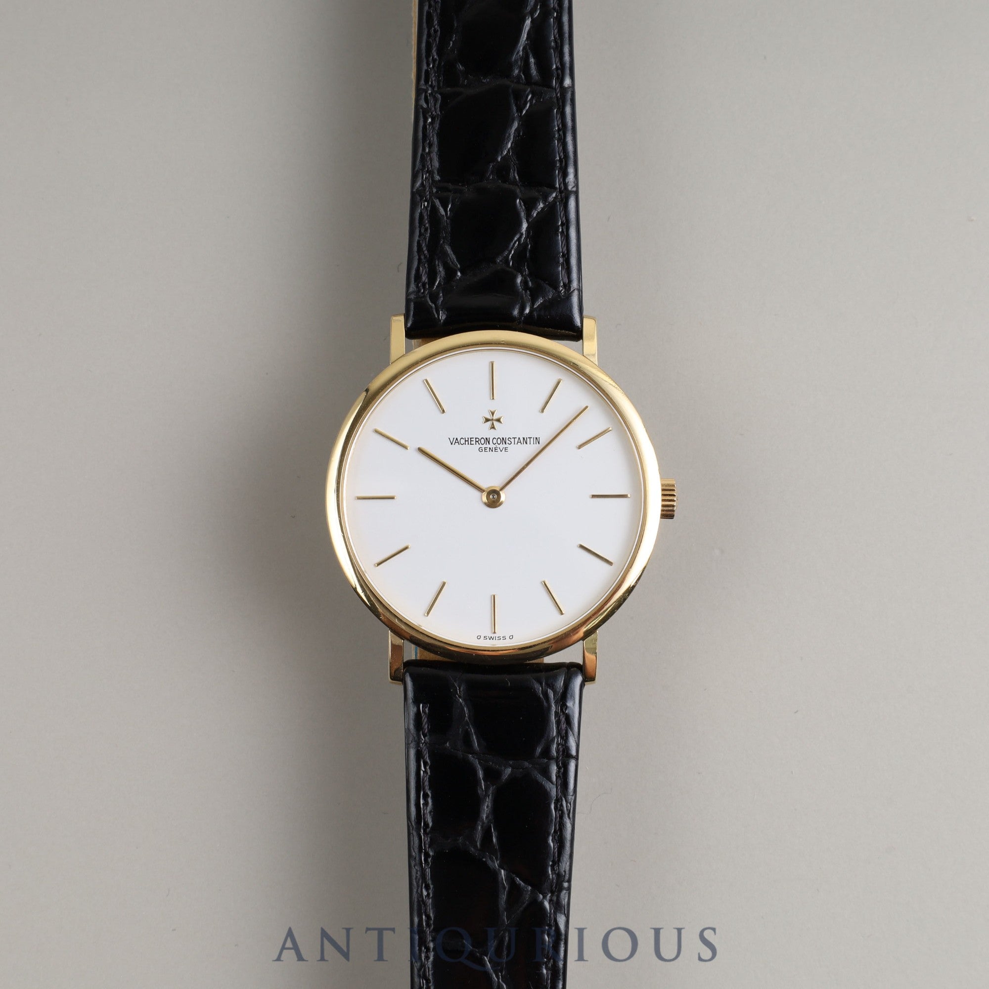 ヴァシュロン・コンスタンタン エッセンシャル 31039 手巻き Cal.1132 YG 革 純正尾錠(750)ホワイト文字盤