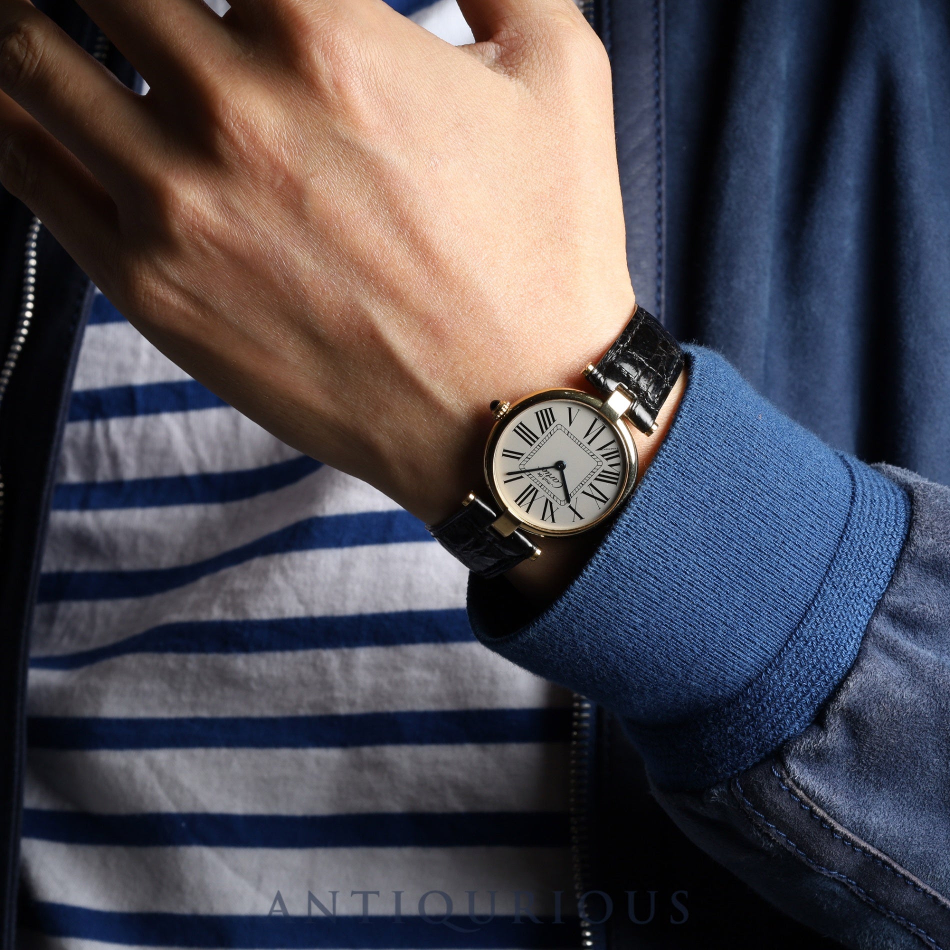 Cartier Must Vendome 590003 / W1005454 Quartz Cal.690 SV925 Genuine leather strap Genuine D buckle (GP) Opalan dial Overhauled