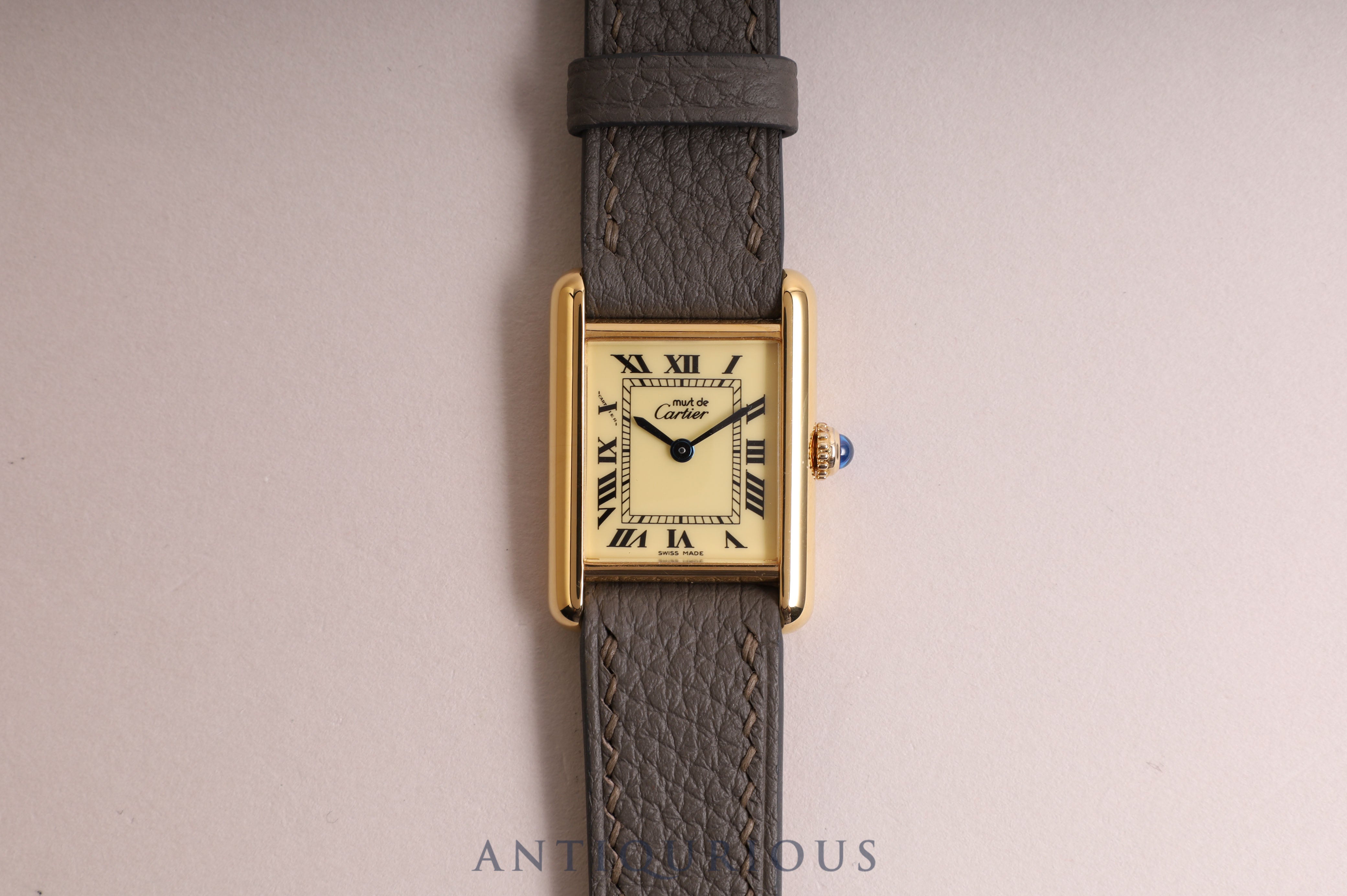 カルティエ マストタンク SM QZ アイボリーローマン文字盤 5057001 コンプリートサービス 新品仕上げ済み