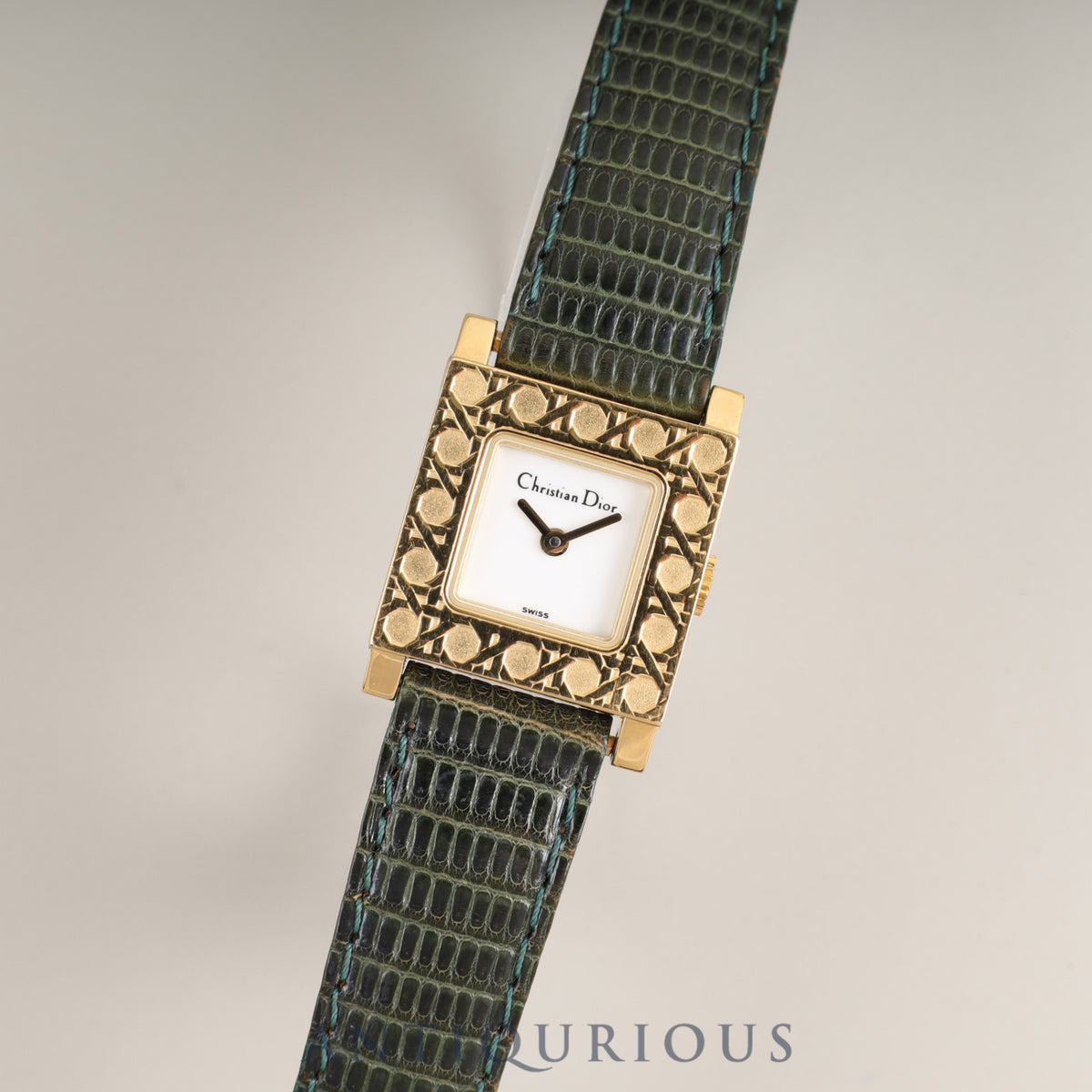 Christian Dior La Parisienne D60-159 Quartz GP Genuine leather strap Genuine buckle (GP) White dial Overhauled