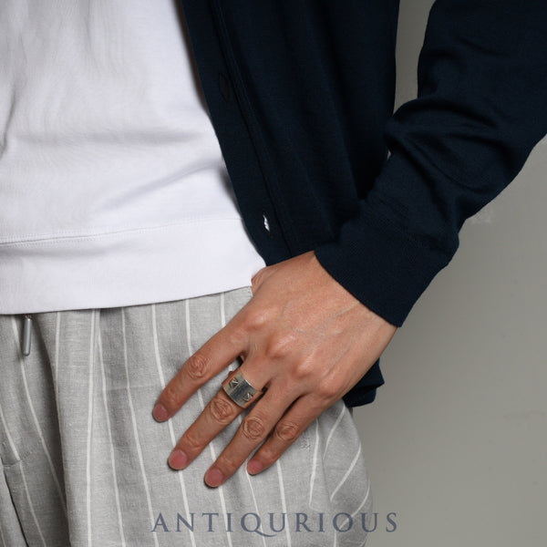 エルメス リング ミニクルー GM スターリングシルバー #57 箱 19年刻