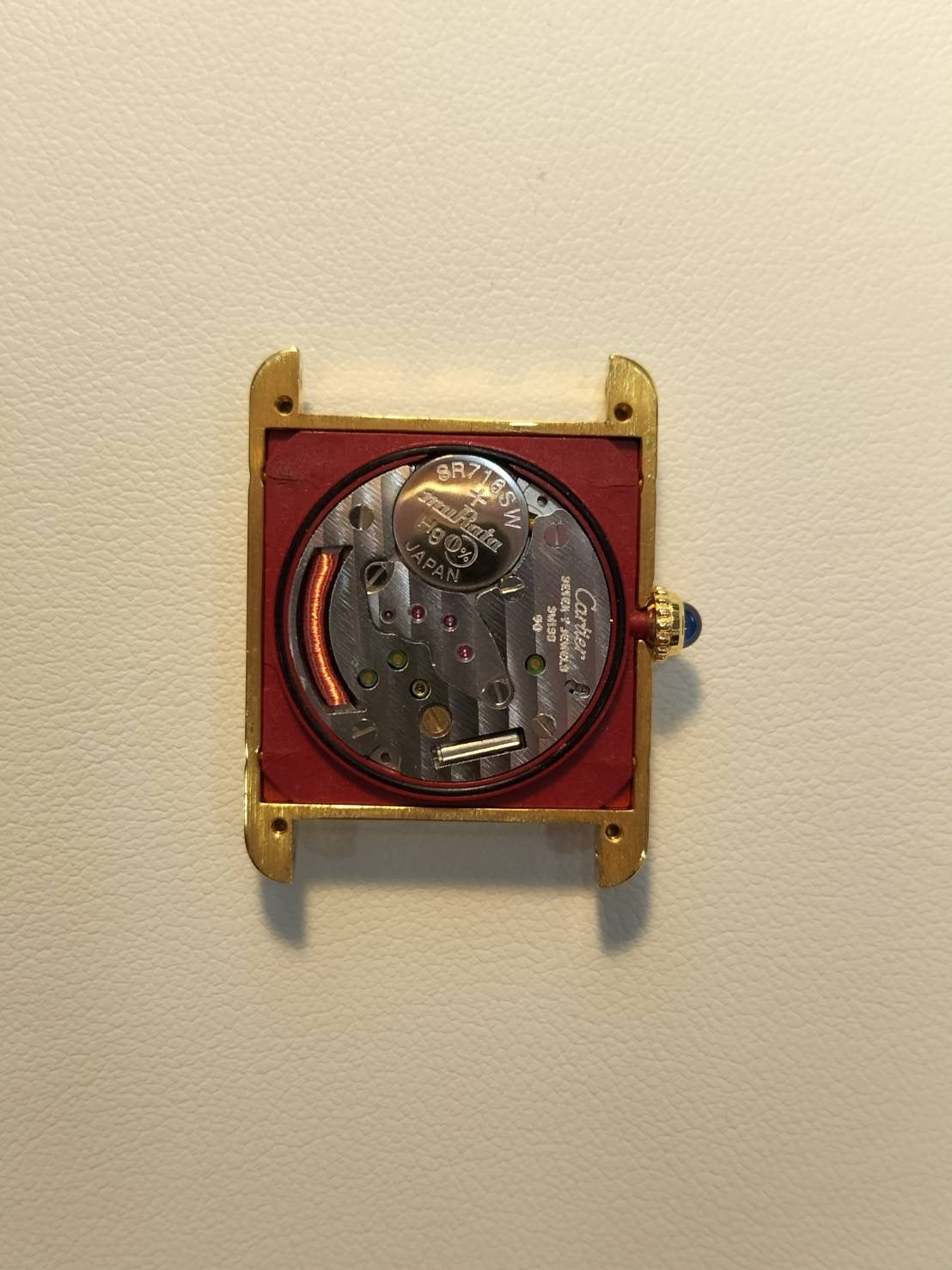 カルティエ マストタンク LM 590005 クォーツ Cal.90 SV925 革 純正尾錠(GP)オパラン文字盤(SWISS表記)オーバーホール済み