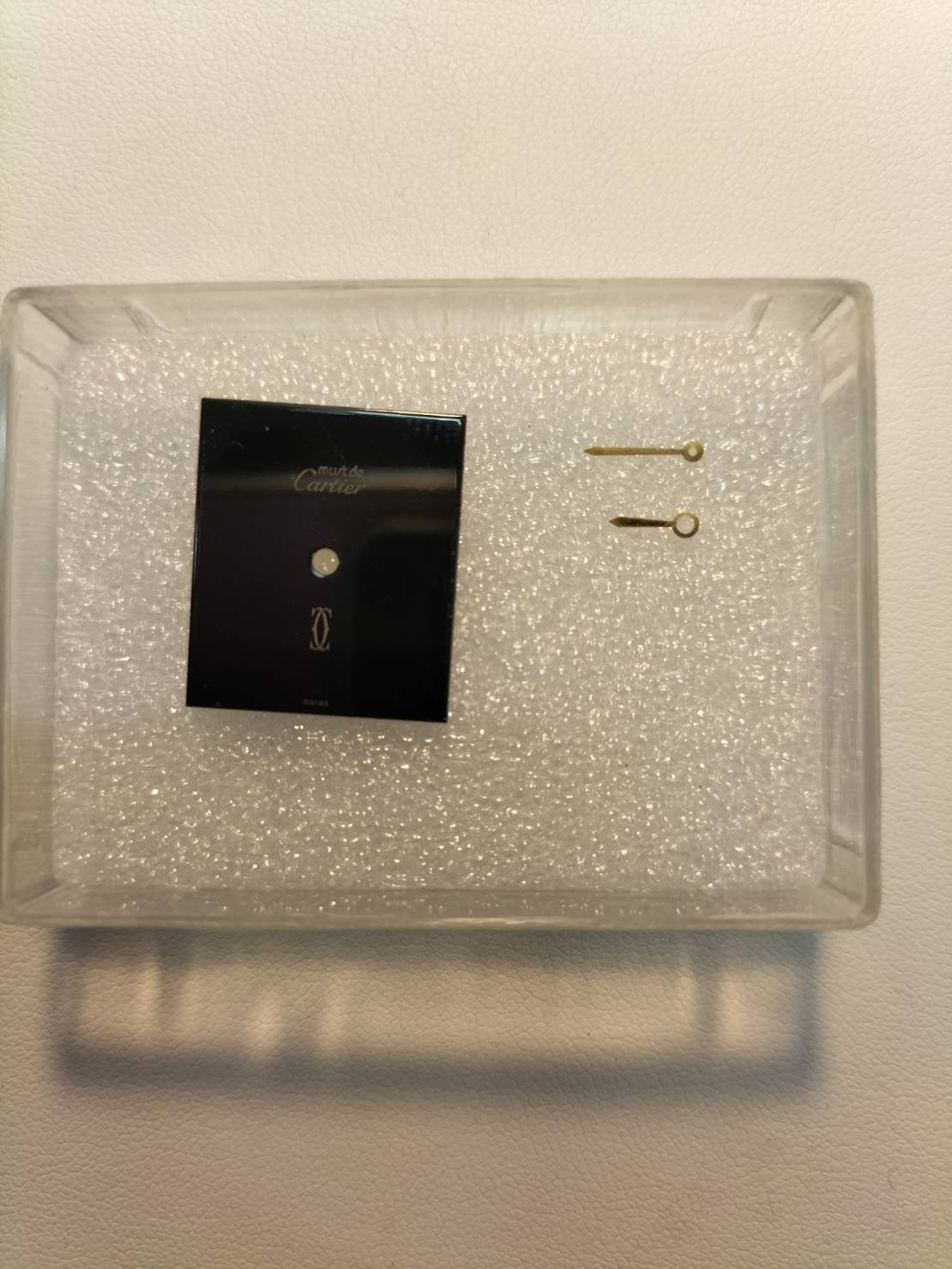 カルティエ マストタンク LM 手巻き Cal.78-1 SV925 革 純正尾錠(GP) ブラックオニキス文字盤 オーバーホール済み