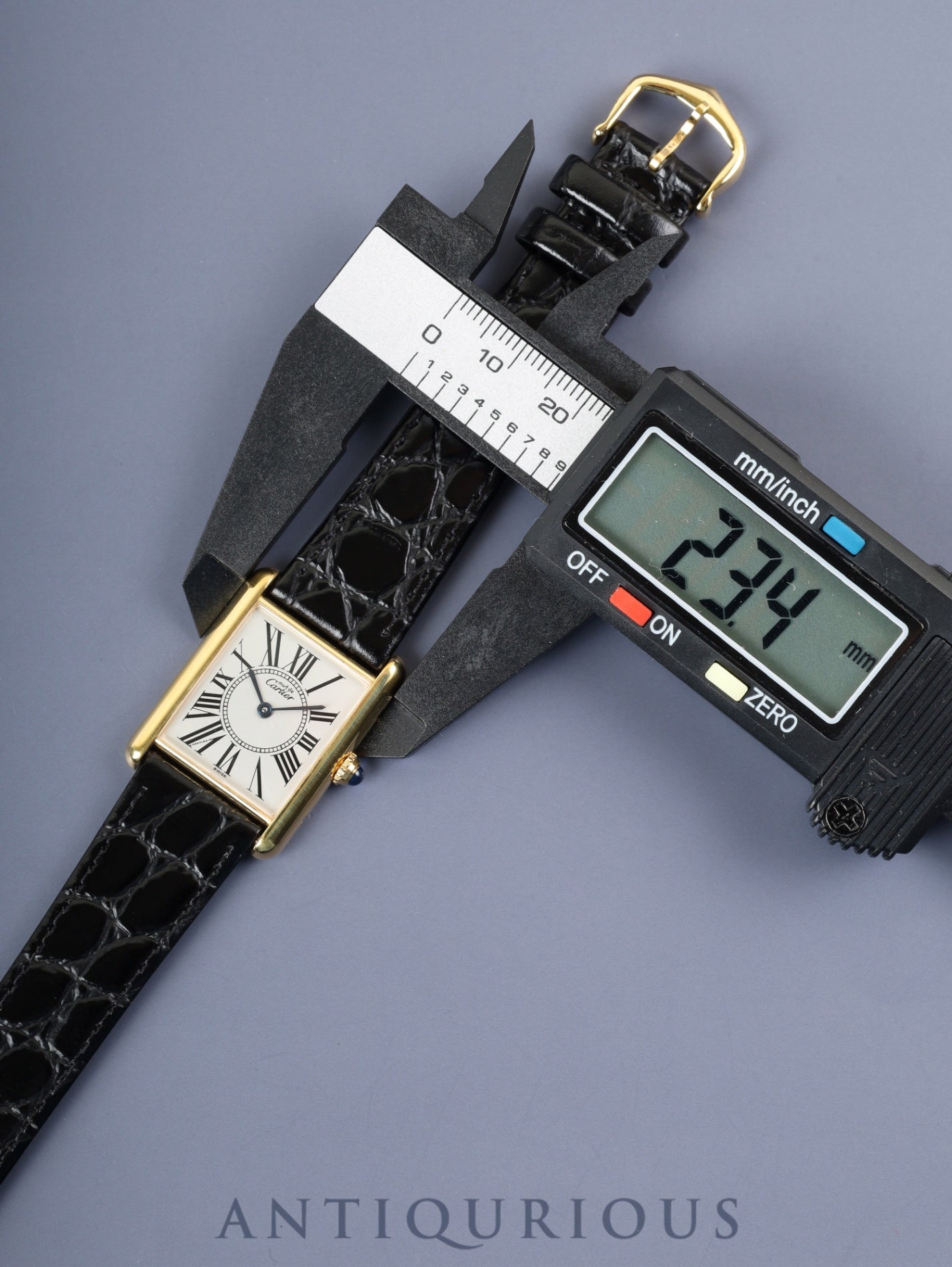 カルティエ マストタンク LM 590005 クォーツ Cal.90 SV925 革 純正尾錠(GP)オパラン文字盤 オーバーホール済み 新品仕上げ済み