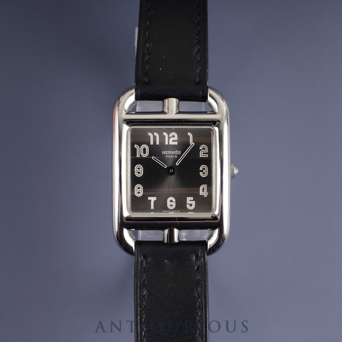Hermes Cape Cod CC1.210 Quartz Cal.976.001 SS Genuine leather strap Genuine buckle (SS) Gray dial Overhauled