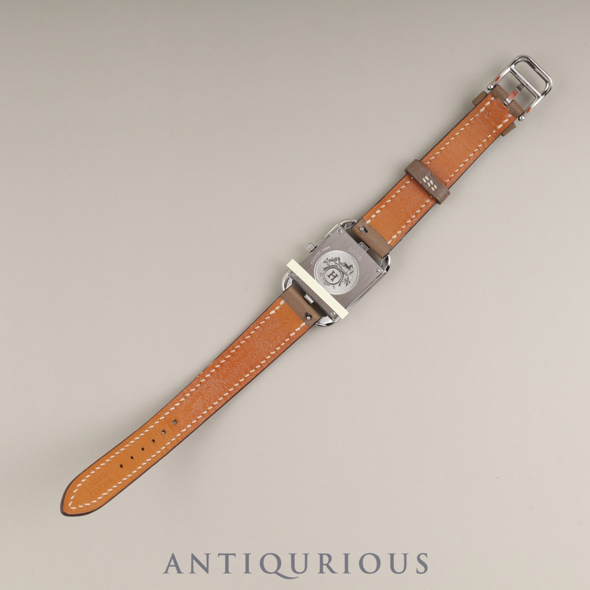 エルメス ケープコッド CC1.210a クォーツ Cal.976.001 SS 純正革ベルト 純正尾錠(SS) シルバー文字盤 冊子 箱 保証書(2019年)オーバーホール済み