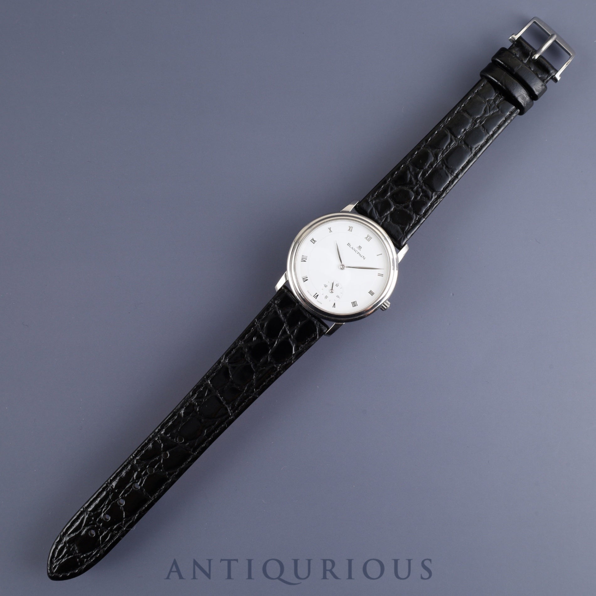 ブランパン ヴィルレウルトラスリム 0072-1127-55 自動巻き Cal.0072 SS 革 純正尾錠(SS)ホワイトローマン文字盤 オーバーホール済み