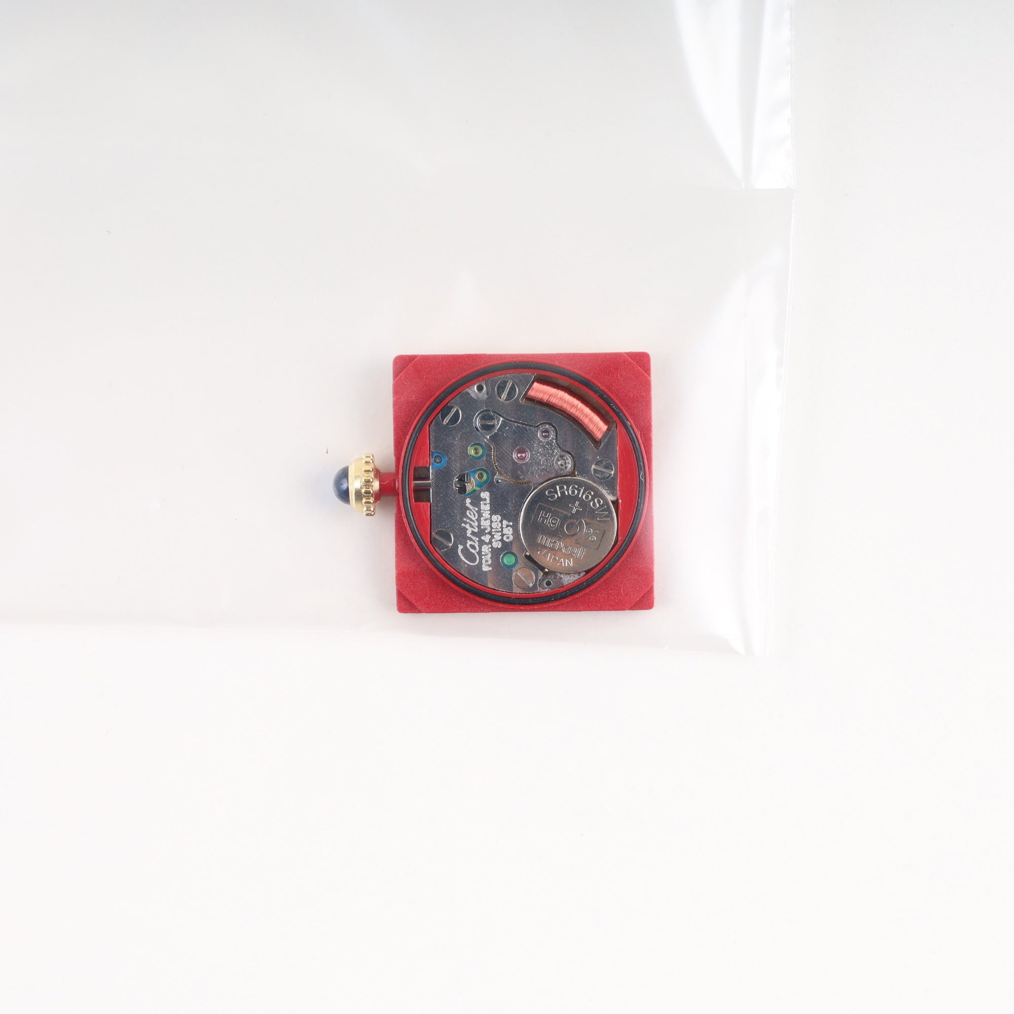 カルティエ マストタンク SM W1003153 / 5057001 クォーツ Cal.057 SV925 革 純正尾錠(GP)アイボリーローマン文字盤 オーバーホール済み 新品仕上げ済み